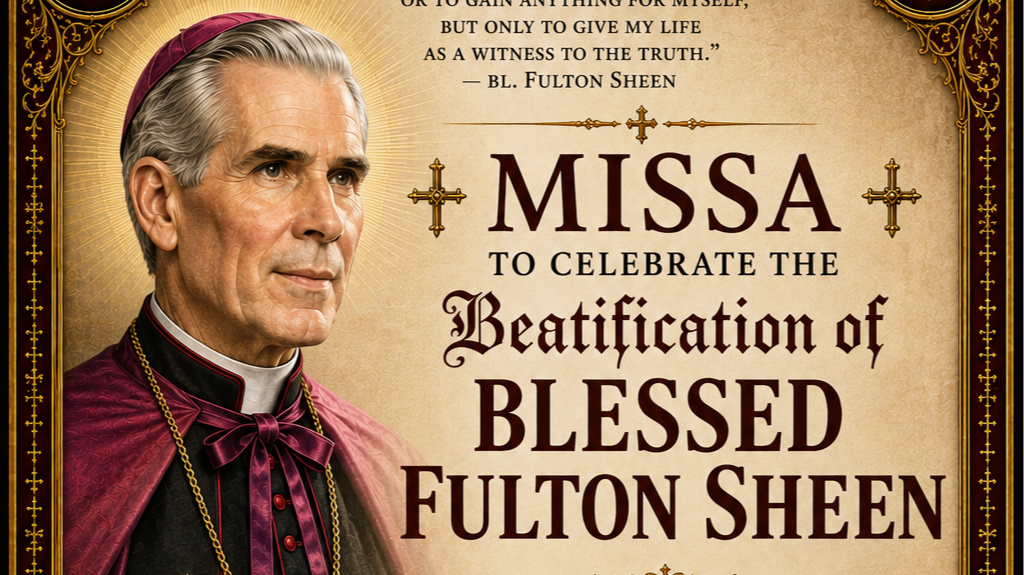 Beatification of Bl. Fulton Sheen - Sung Traditional Latin Mass - Hackensack, NJ