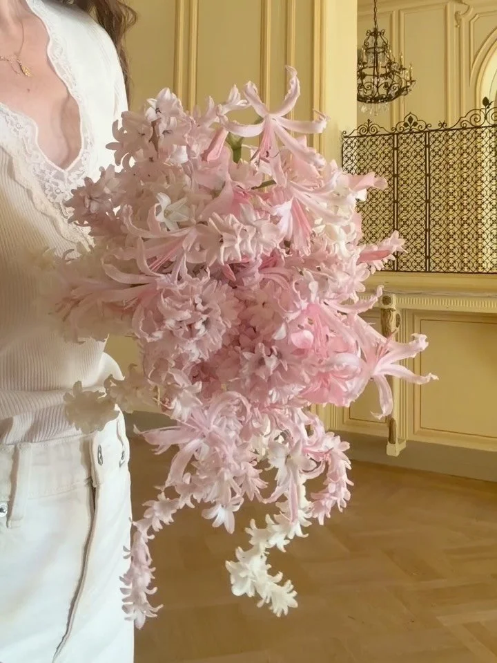 just a petite twirl of hyacinth and nerine for Dominique&rsquo;s dreamy Sicilian wedding 🩰

With @giuliagiancola @giuliagiancolaevents