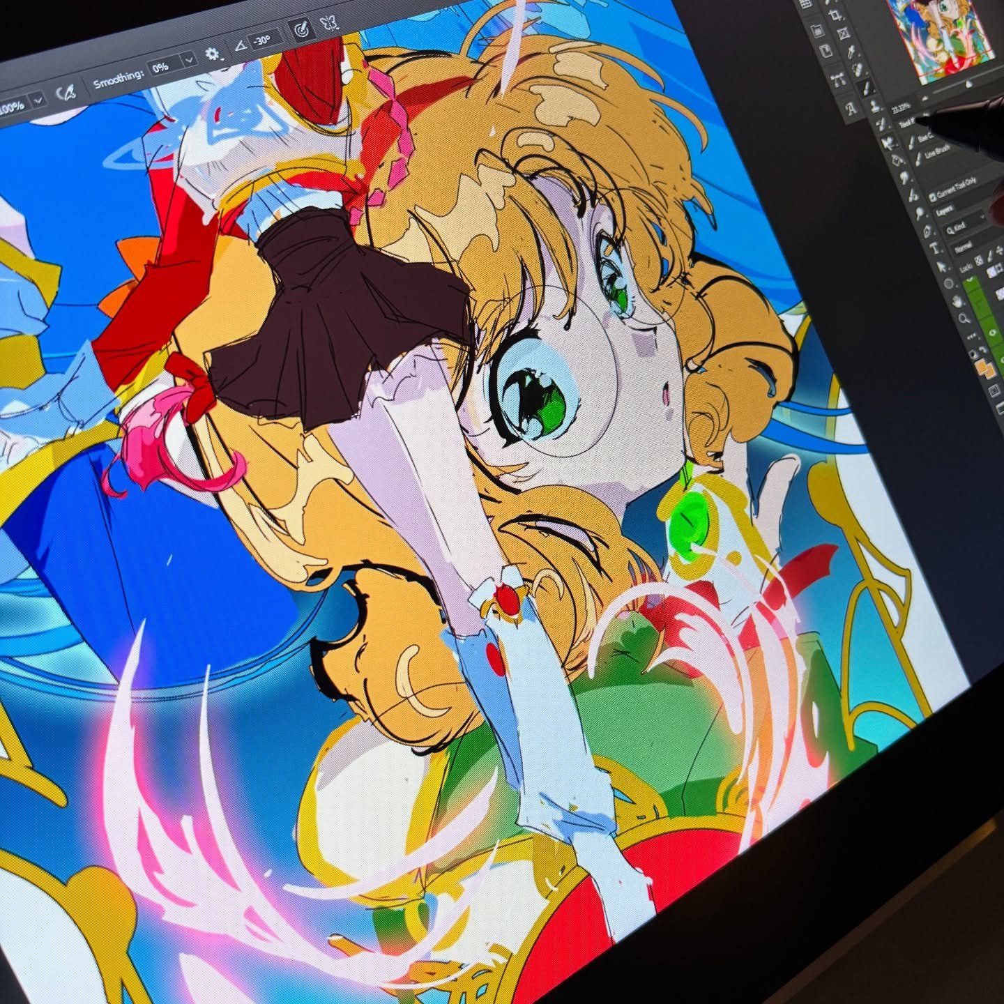Progress. 
#Wip #workinprogress #90sanime #90sanimeaesthetic #90sanimestyle #90sanimeaesthetics #retroanime #retroanimeaesthetic #retroanime90s #classicanime #rayearth #magicknightrayearth #clamp #clampmanga #shojomanga #shoujomanga #retroshoujo