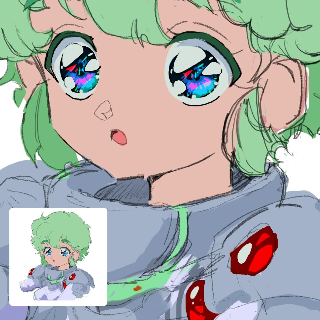 _&phi;(･_･
#Wip #workinprogress #sketching #90sanime #90sanimeaesthetic #90sanimestyle #90sanimeaesthetics #retroanime #retroanimeaesthetic #retroanime90s #classicanime
