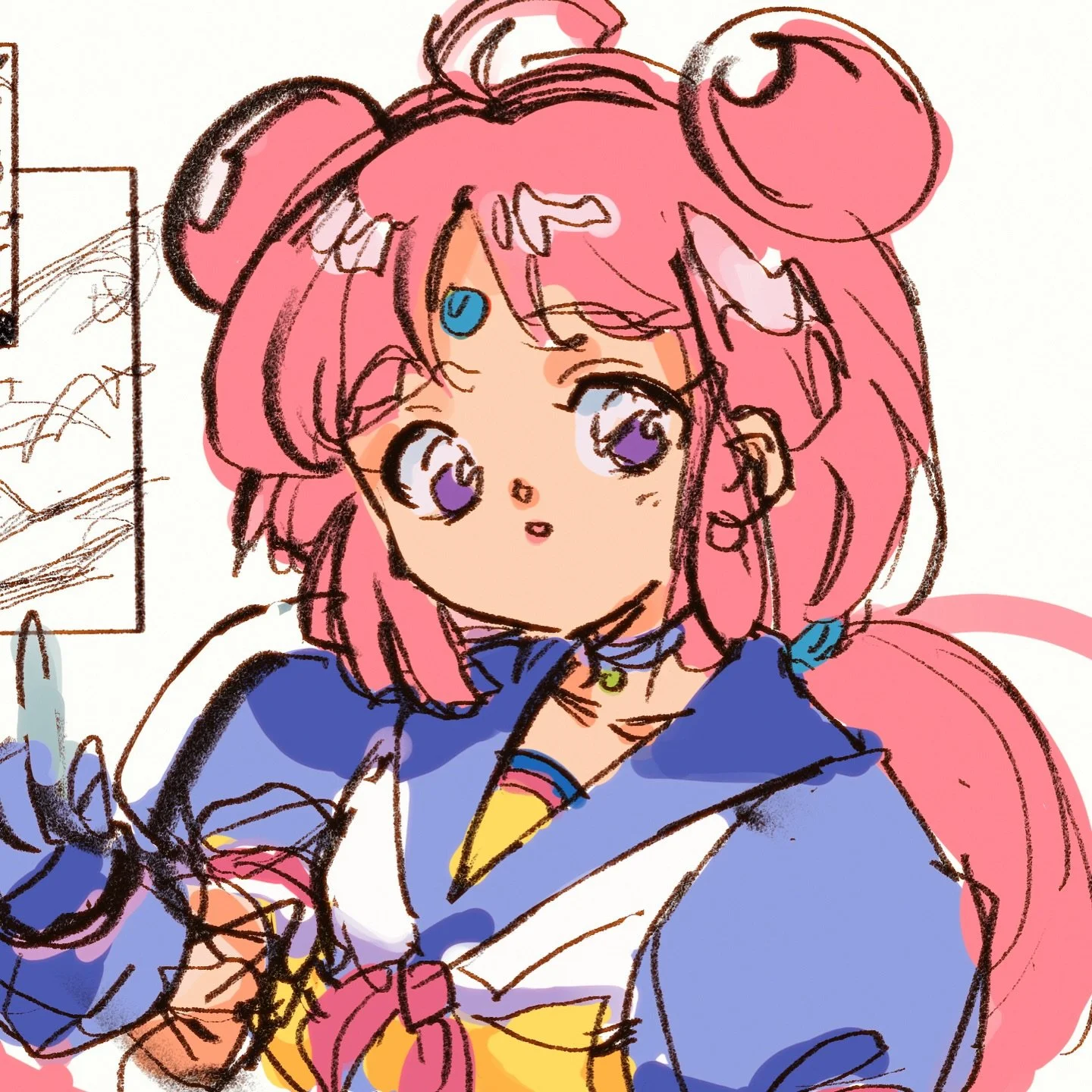 (_ _).｡o○ bedtime doodle
#shoujoanime #sketchanime #90sanime #90sanimeaesthetic #90sanimestyle #90sanimeaesthetics #retroanime #retroanimeaesthetic #retroanime90s #classicanime