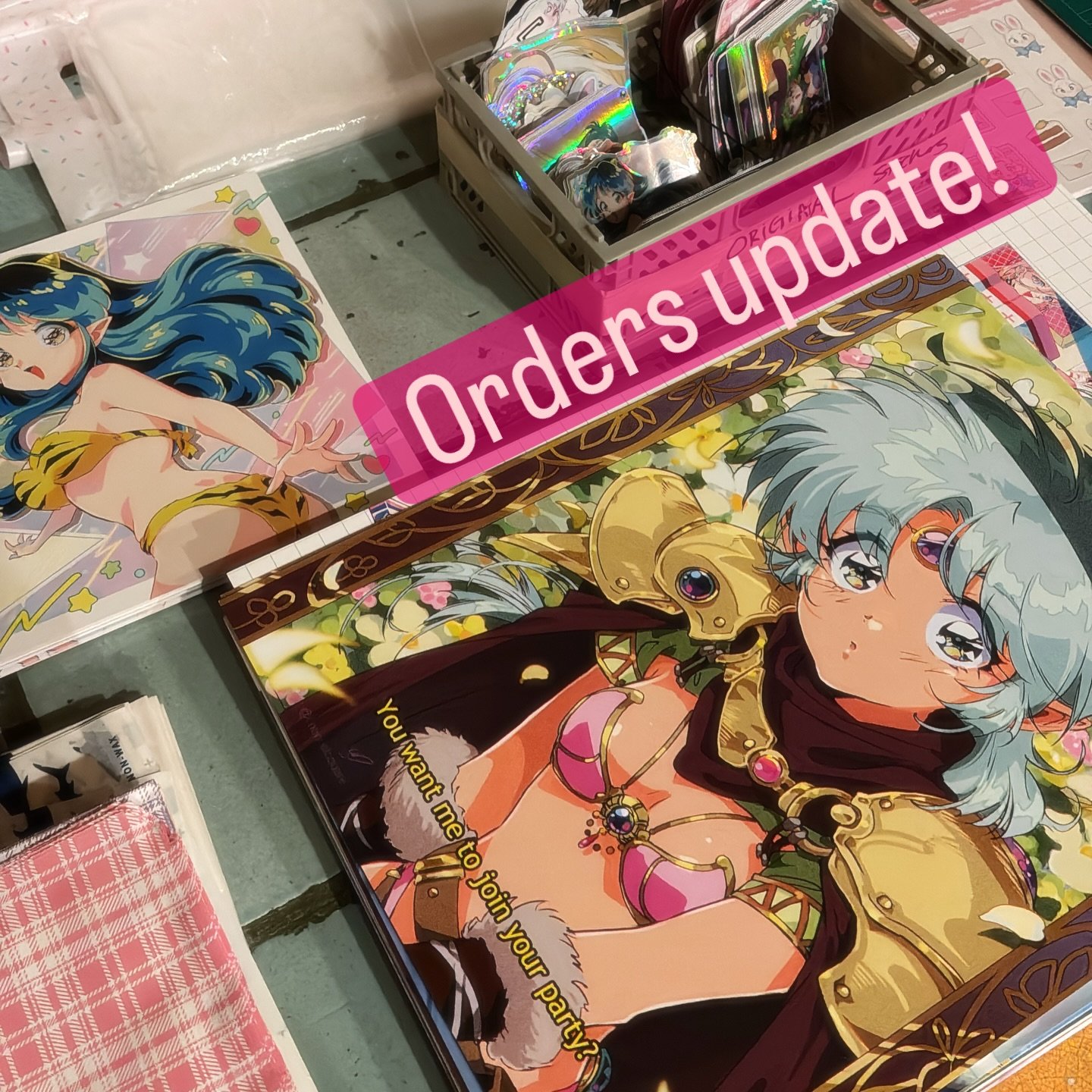 Oh hellooooooo ( ・&nabla;・)
Happy New Year! I&rsquo;m back in office and started processing and shipping out orders.
IMPORTANT: I received 300 orders so it&rsquo;s going to take me a week to get through all of them. If you don&rsquo;t receive a shipp