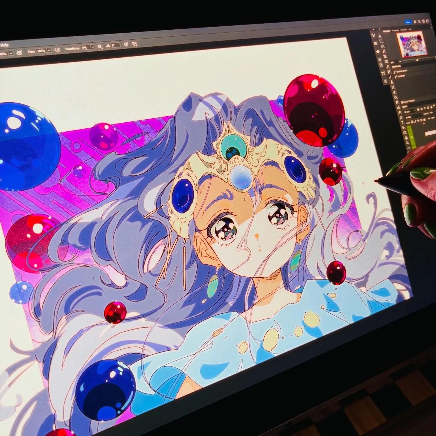 WIP ( ・&nabla;・)
#少女漫画 #90sanimestyle #retroanime #classicanime #shoujoanime