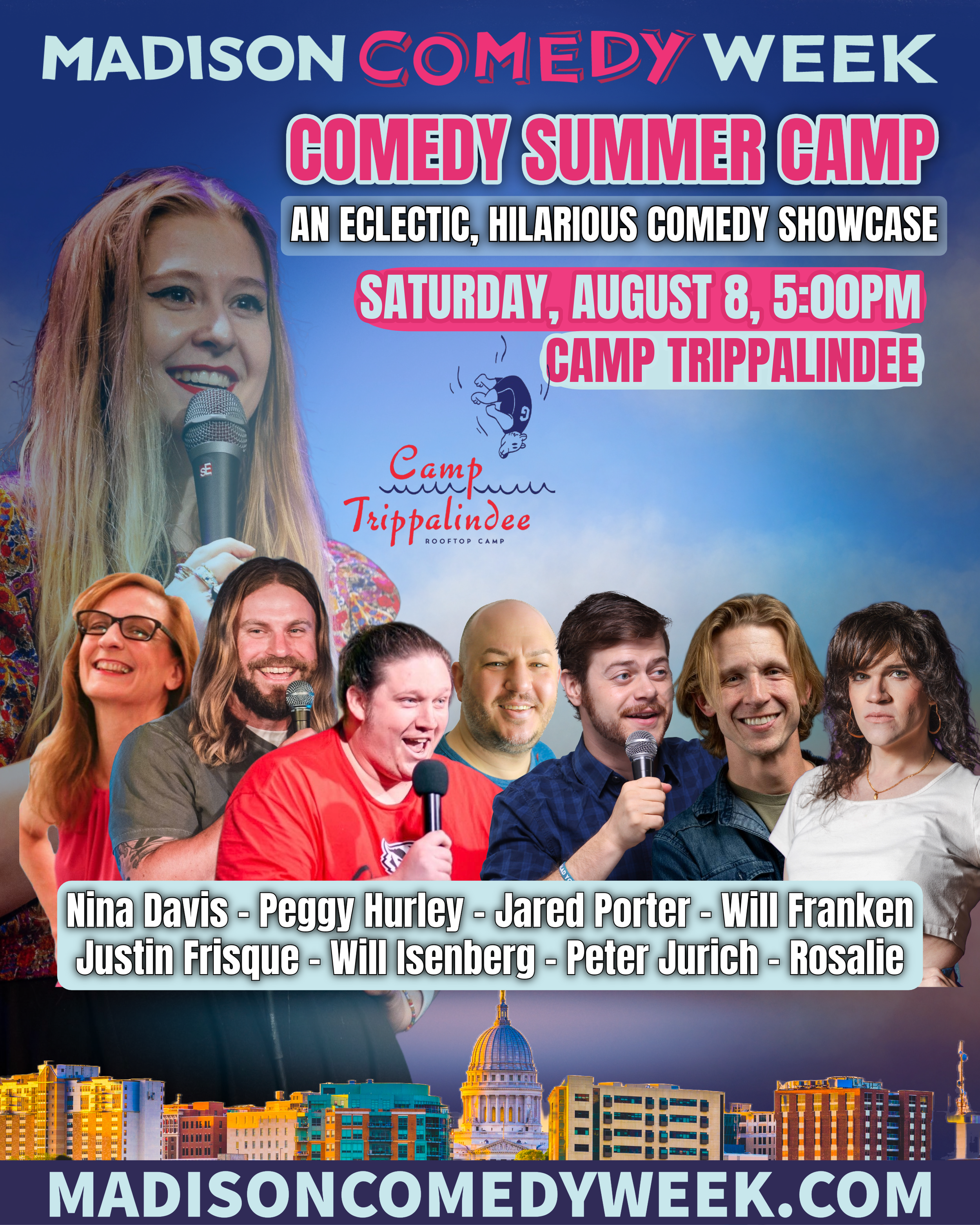 COMEDY SUMMER CAMP - CAMP TRIPPALINDEE - MADISON COMEDY WEEK