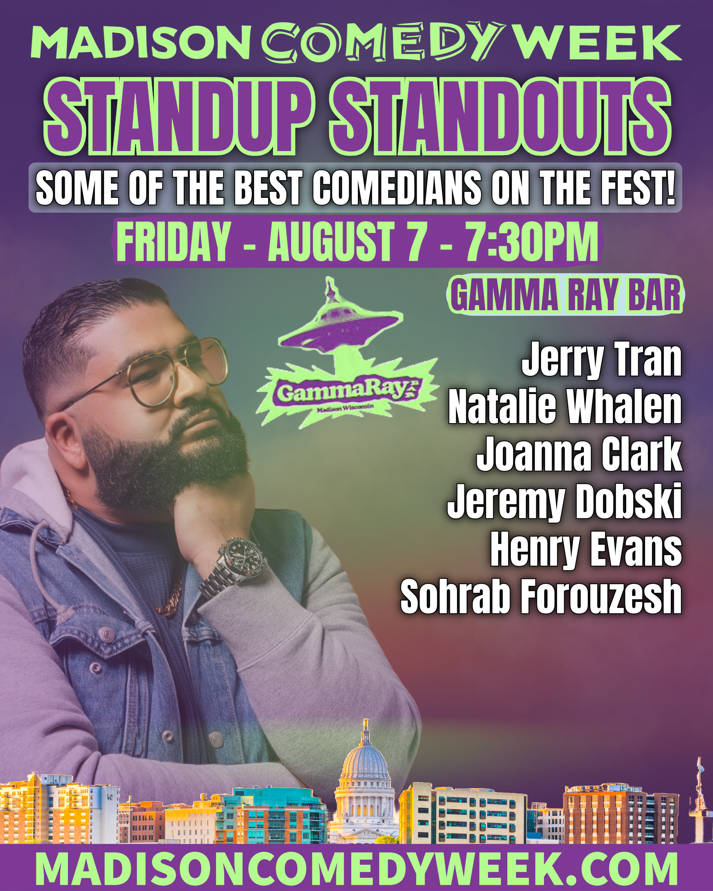 STANDUP STANDOUTS - GAMMA RAY BAR - MADISON COMEDY WEEK