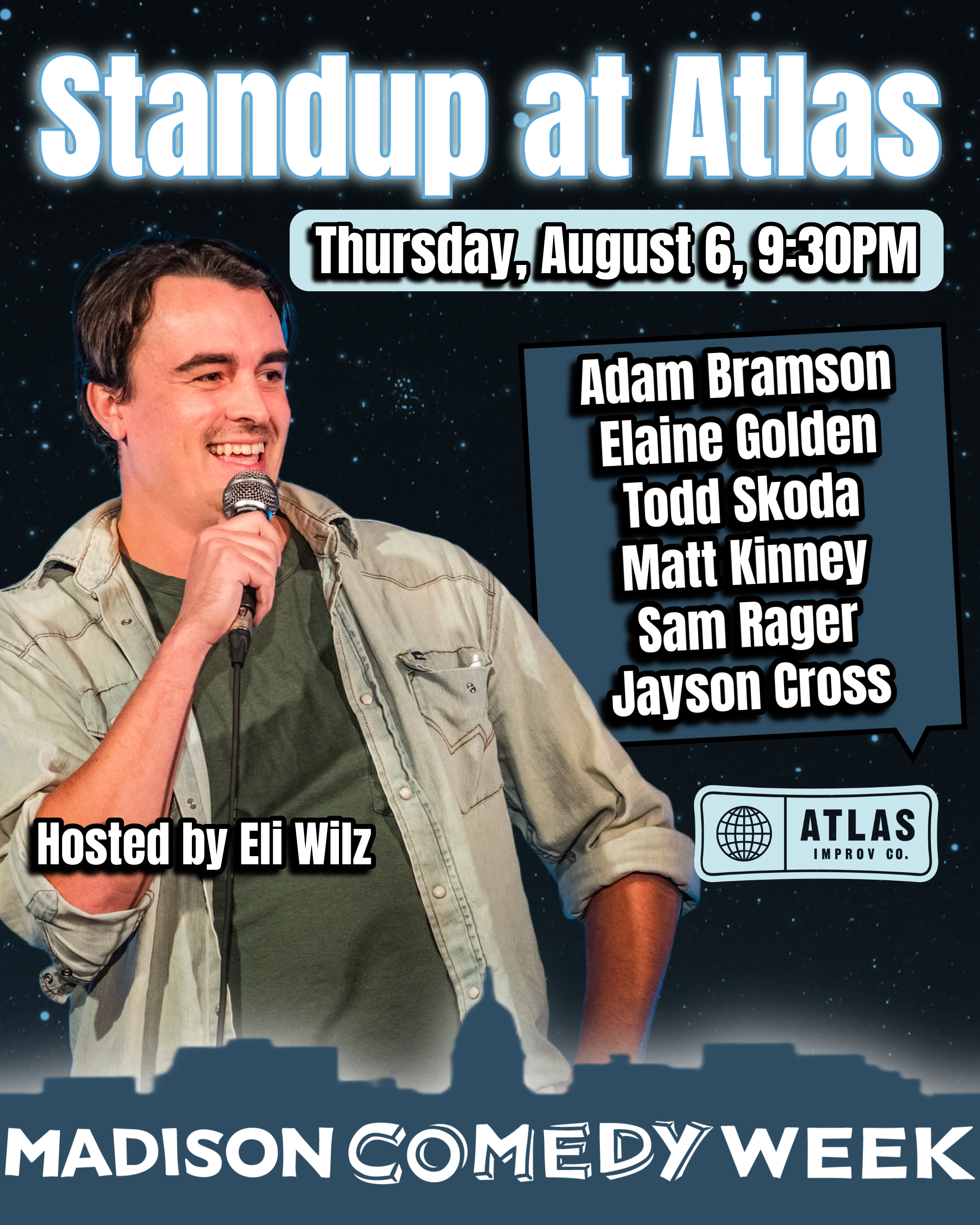 STANDUP AT ATLAS - MADISON COMEDY WEEK