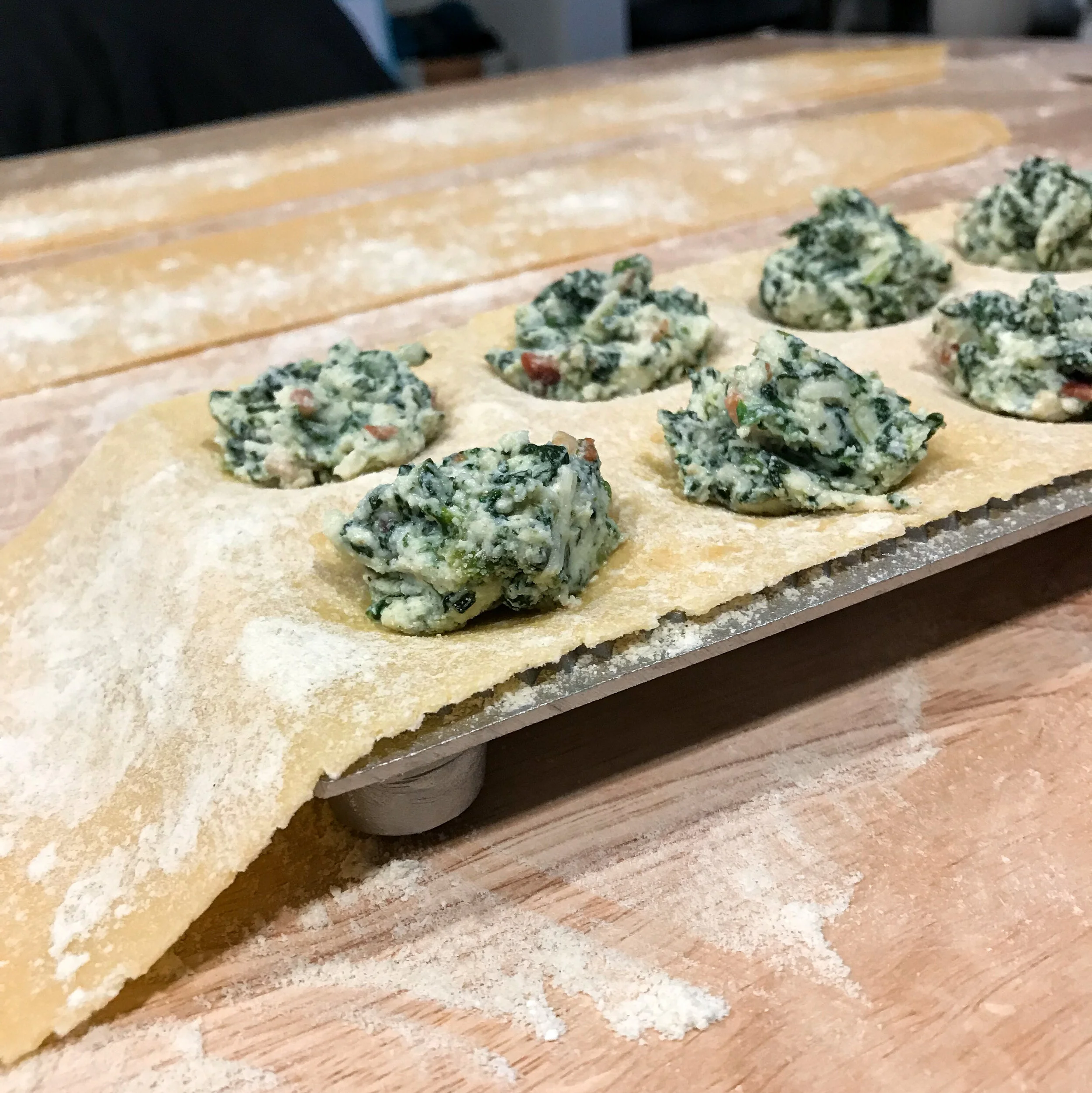 Spinach, Ricotta, and Bacon Pasta Filling — Lily's Humble Kitchen