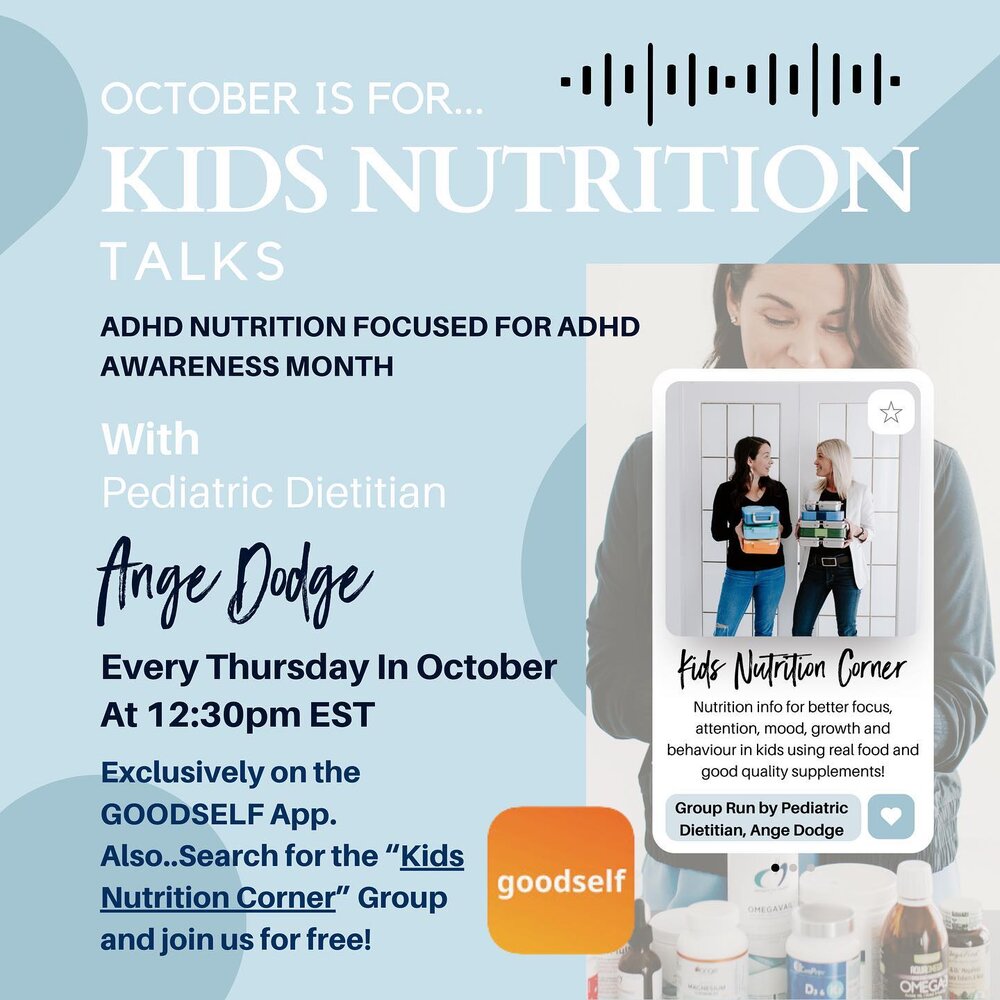It&rsquo;s October and ADHD awareness month. 

We are continuing our attempt educate the world that nutrition matters! It can be very useful in helping to manage ADHD symptoms and so Ange will be doing some talks exclusively on the Healthy Social Med