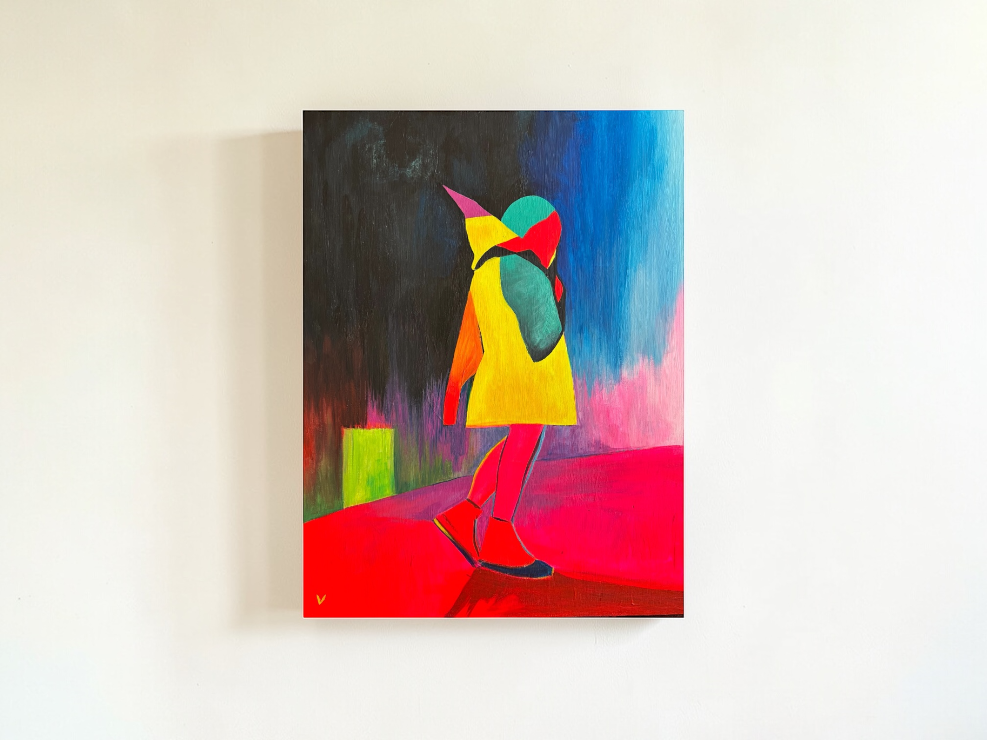  Commuter , 2026
 Acrylic on wood panel
 20 x 16 in.