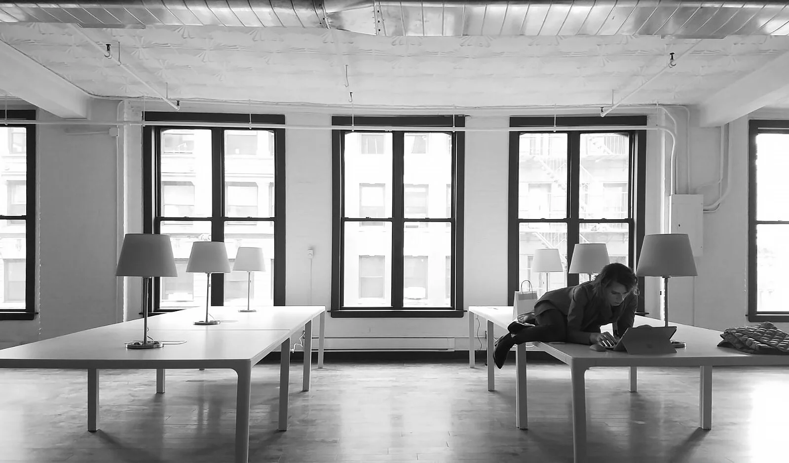 Ozge at the opening of the NY studio