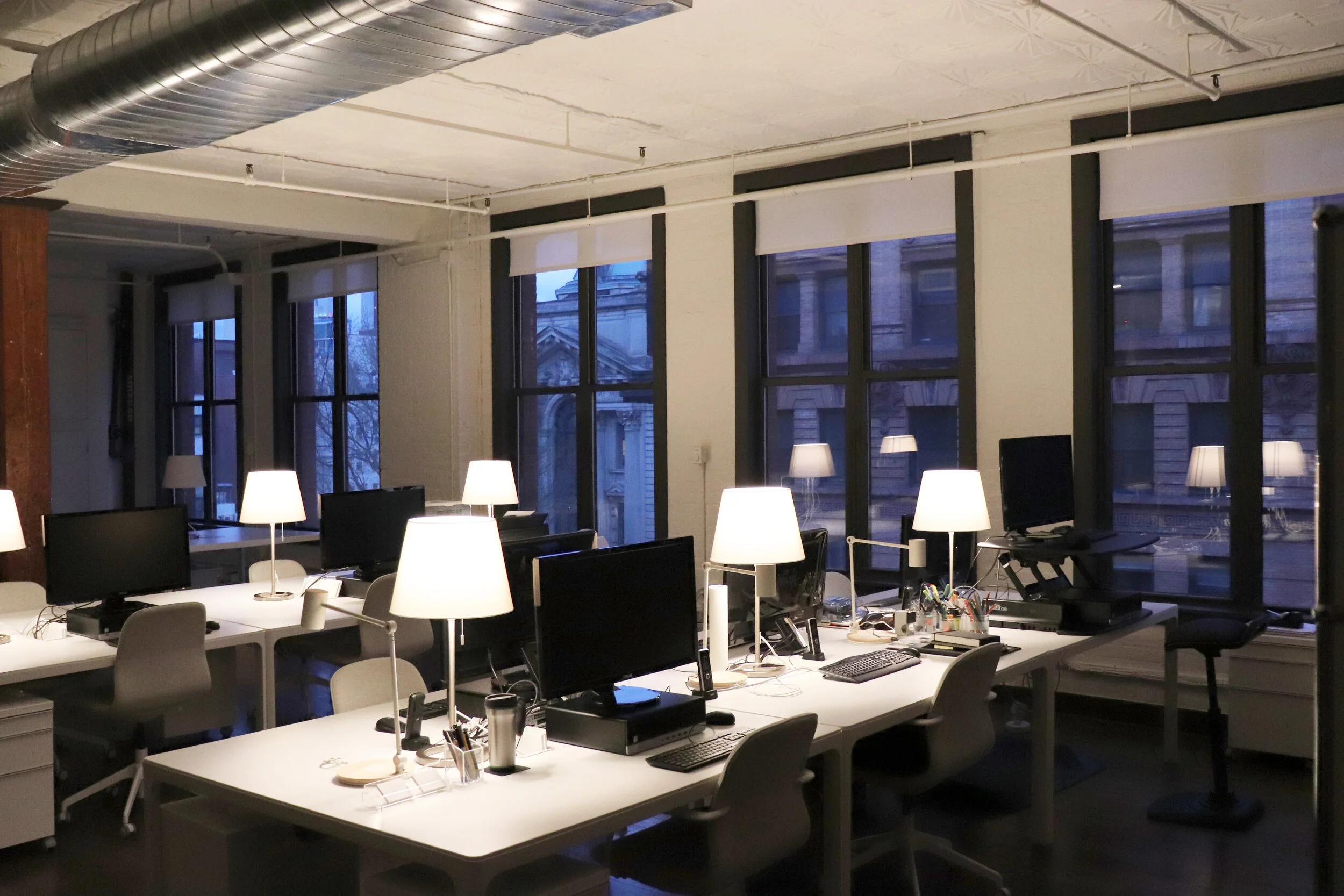 The studio space