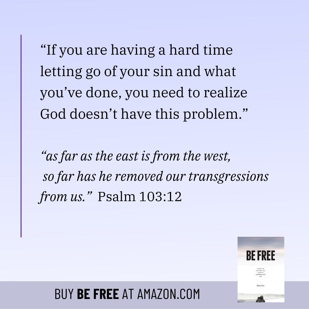 Guilt and self-condemnation can keep us paralyzed and uber focused on ourselves and our sin.  This is the enemy's scheme because he is powerless to combat the cross and what Jesus did to address our sin.  So instead, he will have us focus on ourself 