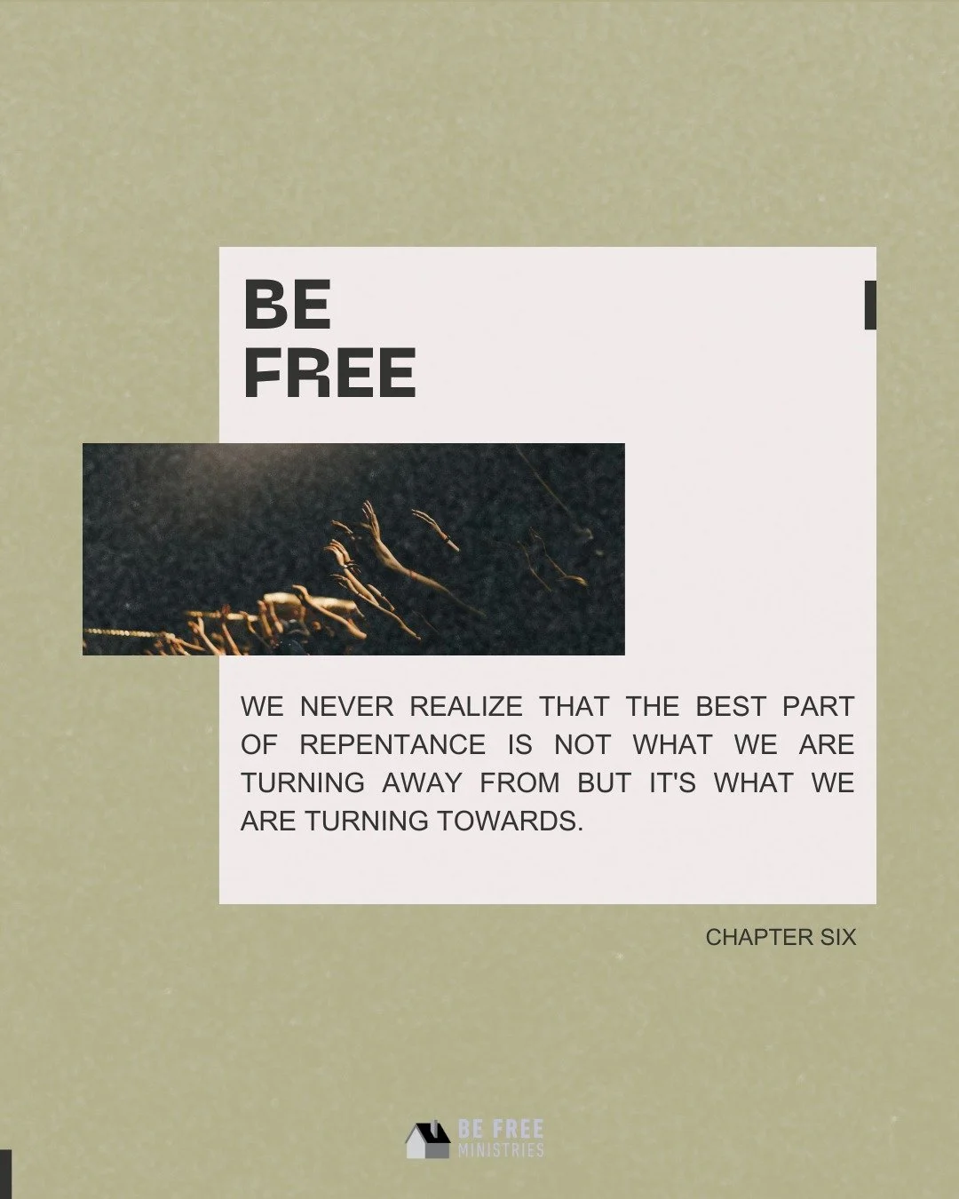 Repentance isn&rsquo;t only about leaving something behind. 

It&rsquo;s about stepping into what God is offering.

Freedom always moves us toward life.