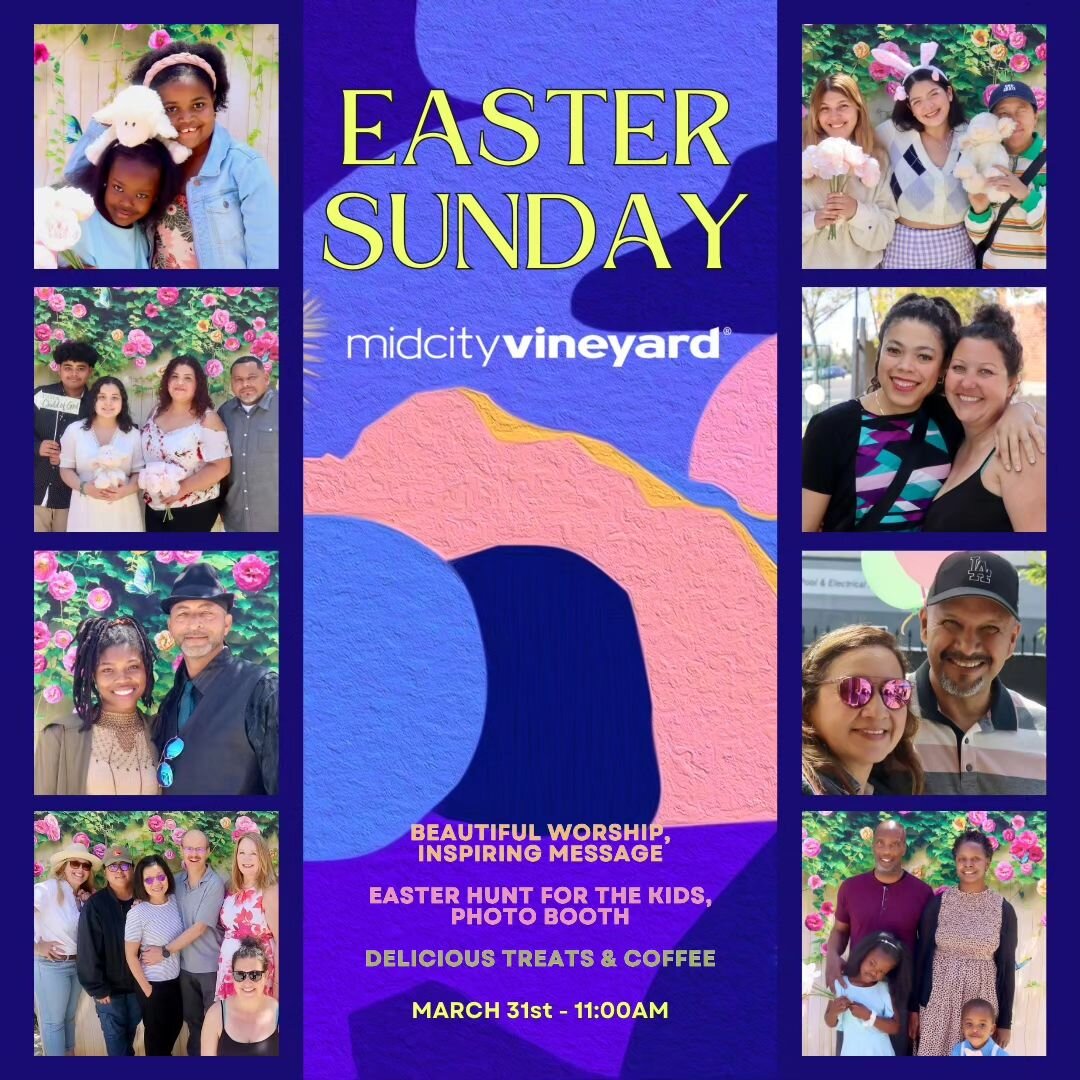 Join us this Sunday for a time of Renewal, Reflection and Rejoicing!

Experience dynamic worship, an inspiring message, and fun activities for the whole family including an Easter Hunt for the kids, a Photo Booth, and delicious treats &amp; coffee!
S