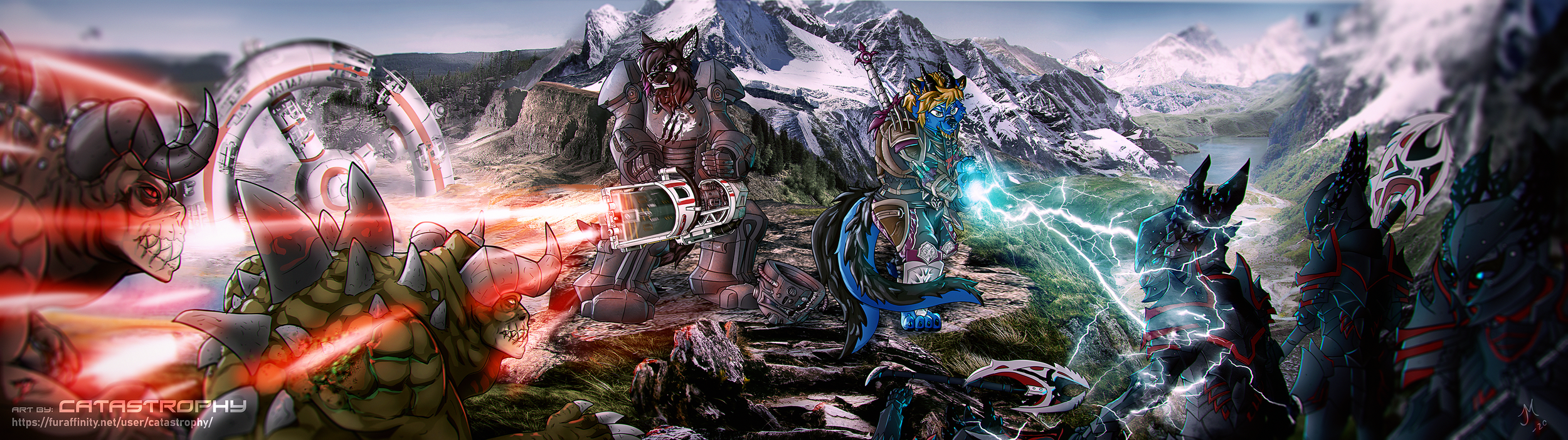 Commission: Two Worlds - Skyrim and Fallout inspired art