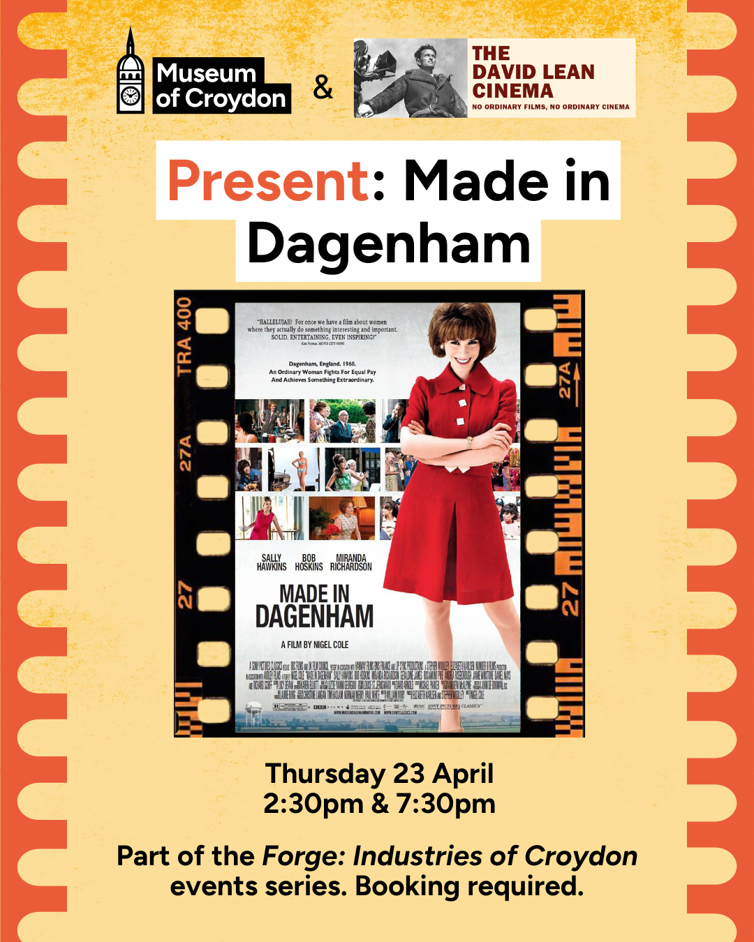 Museum of Croydon &amp; David Lean Cinema present: Made in Dagenham