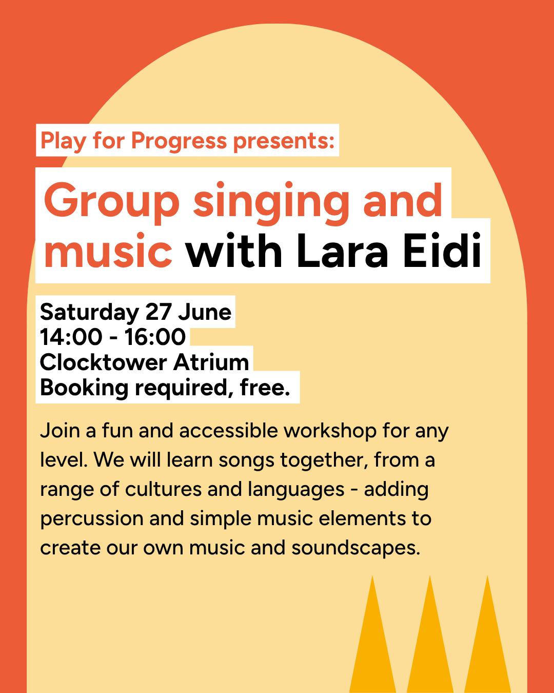 Group singing and music with Lara Eidi