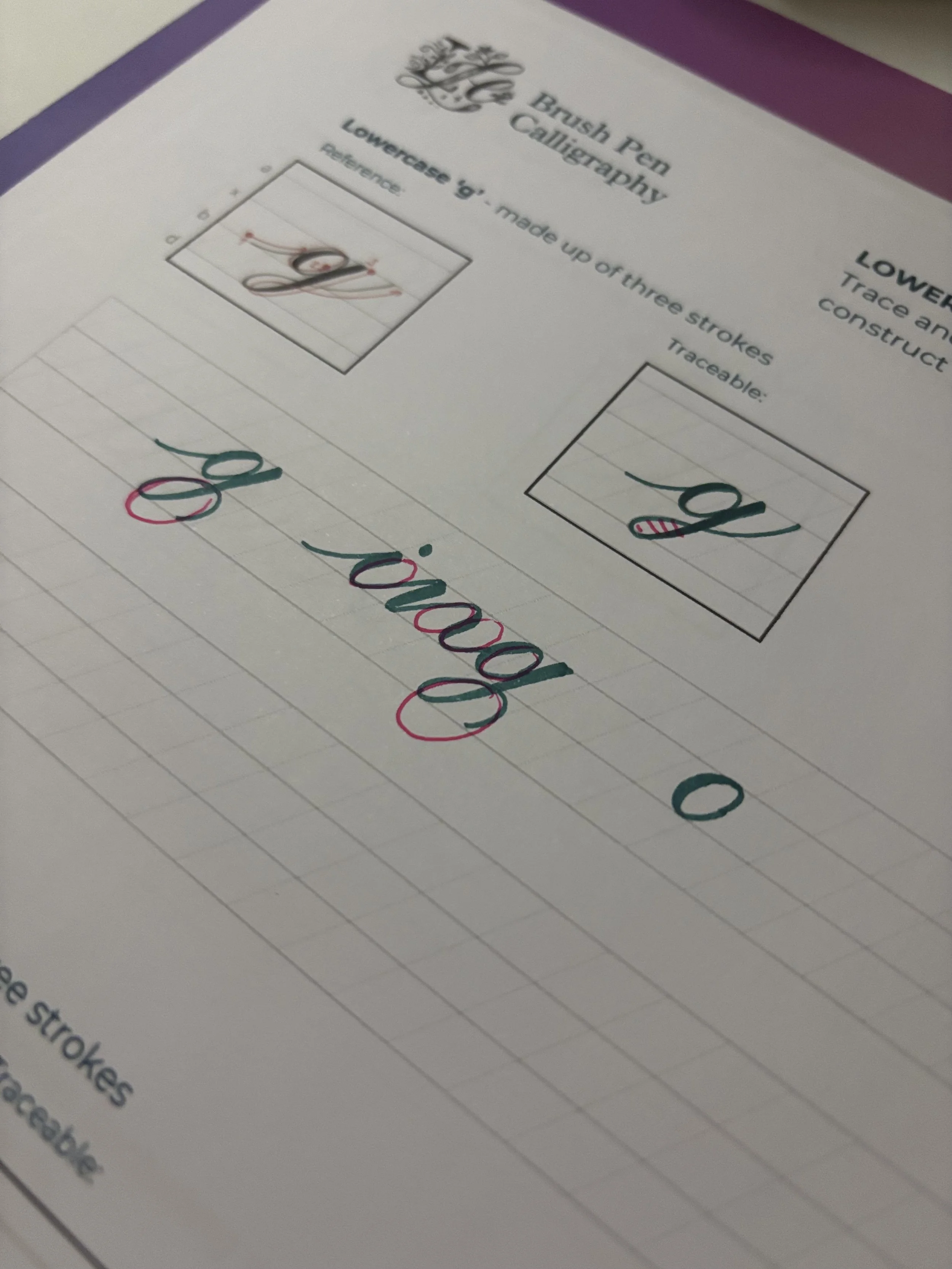 Brush Pen Course - week one letterforms