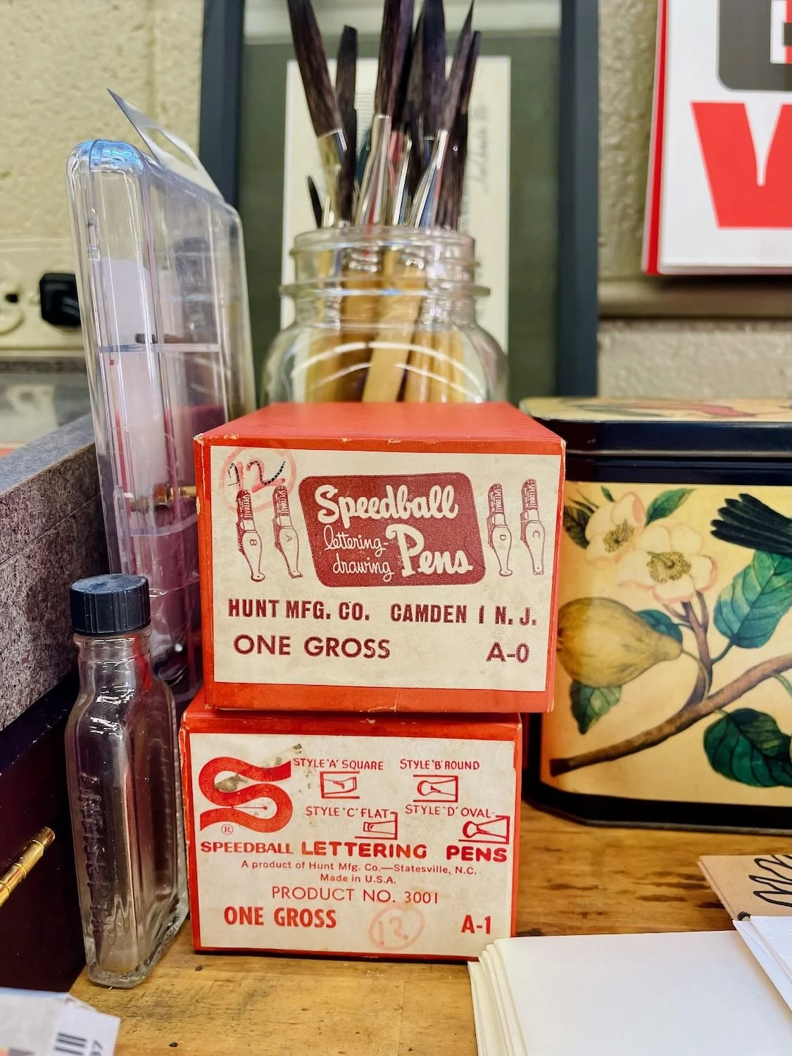 Vintage Speedball Pen Packaging