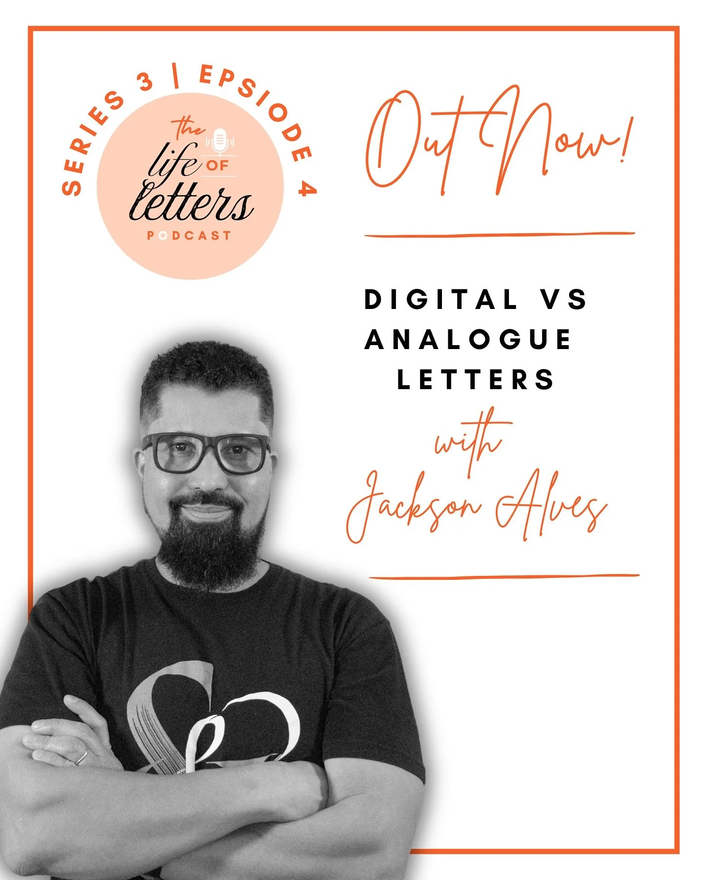 💥🎙️ NEW EPISODE WITH @letterjack OUT NOW!

It was great to chat to Jackson Alves about his journey from graphic designer to calligraphy and letterform expert and exploring the art of letters through digital and analogue methods.

Listen now 🎧✨ Hea