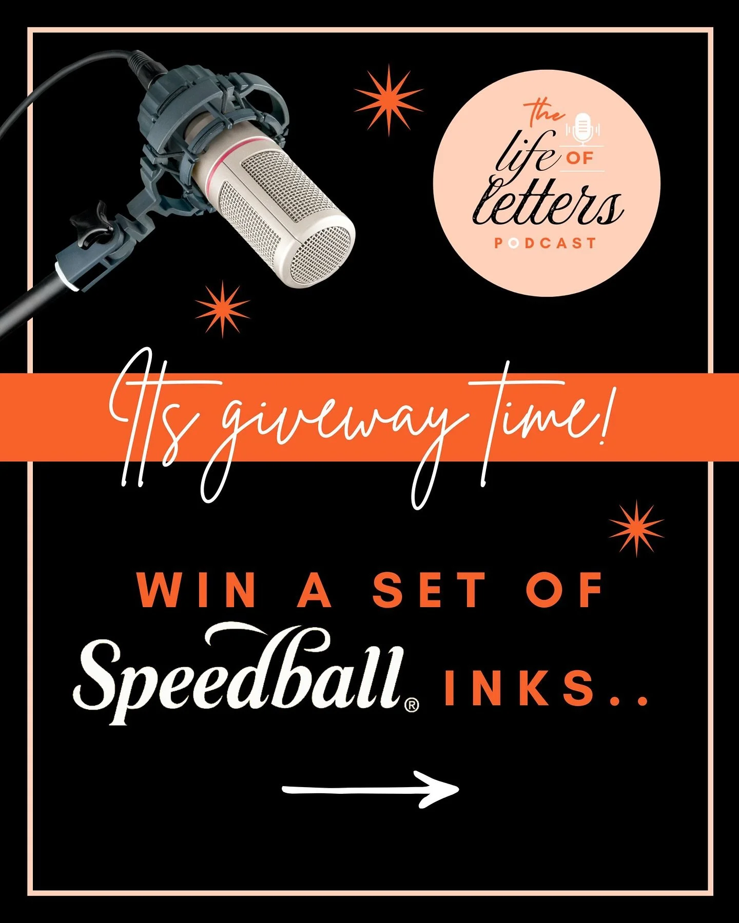 ✨ GIVEAWAY TIME ✨ We&rsquo;re so excited to be teaming up with @speedball_calligraphy &ndash; the wonderful sponsor of our latest @thelifeofletterspodcast series &ndash; to bring you a special giveaway!

Two lucky winners can choose their prize from 