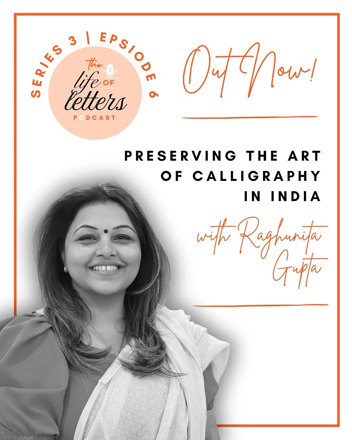 Dive into the art of calligraphy in India with @raghunitagupta 🎙️✨ In our latest episode of The Life of Letters, we explore the art and passion behind the @thecalligraphyfoundation with, founder and MD, Raghunita Gupta. 

From preserving traditional