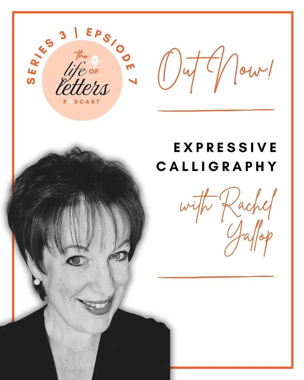 It&rsquo;s here! NEW EPISODE: Talking all about the world of Expressive Calligraphy with renowned calligraphy and lettering designer @rachelyallop 🎙️✨

Rachel is a @clascalligraphyletteringarts fellow, and I was lucky enough to meet her in person at