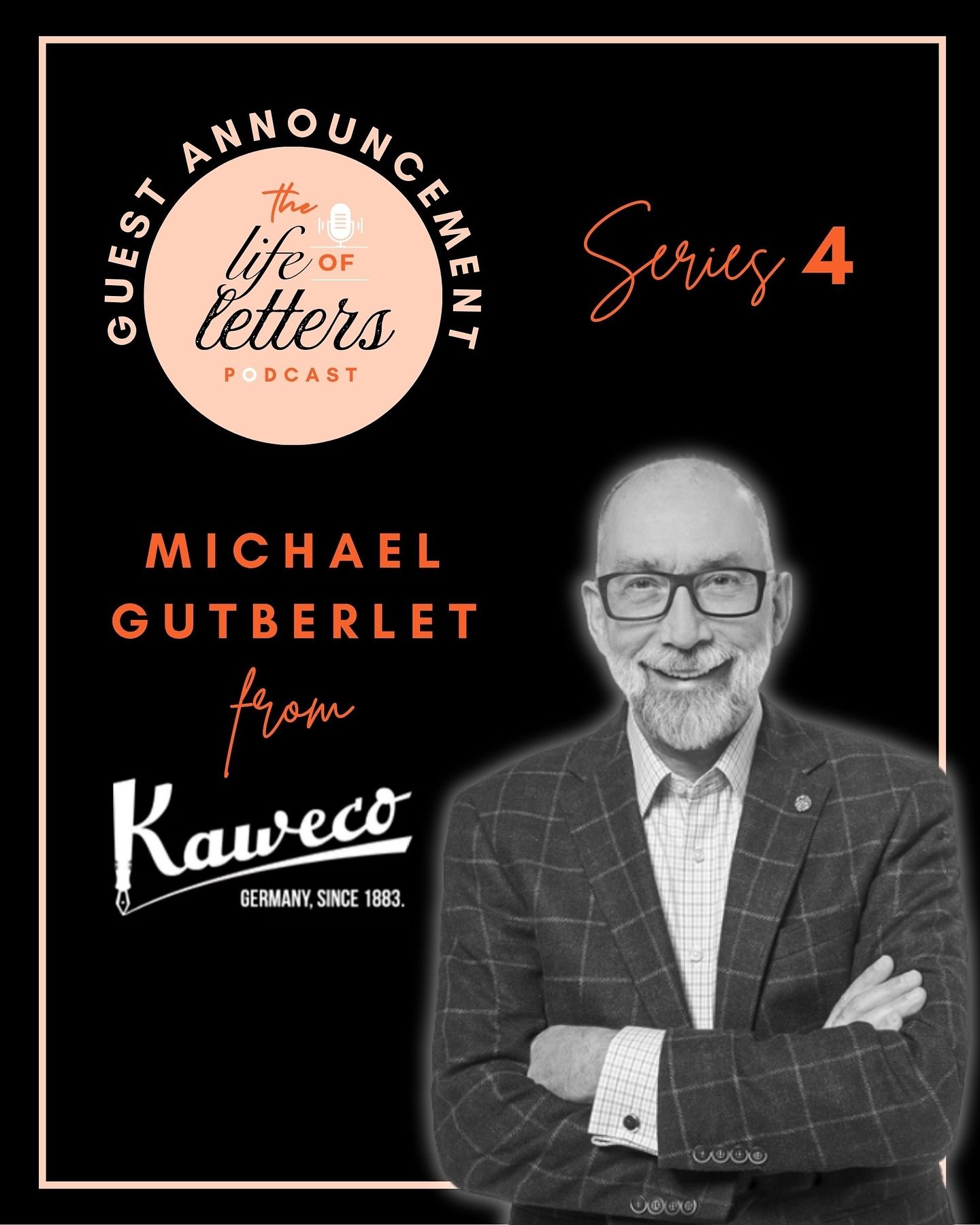 New guest announcement 📣 Series 4 coming this November will feature CEO Michael Gutberlet from Kaweco @kaweco.distributor.uk @kaweco.germany ✍️✨🎉

I got to chat to Michael all about the fascinating story of the Kaweco brand, its history and its fut