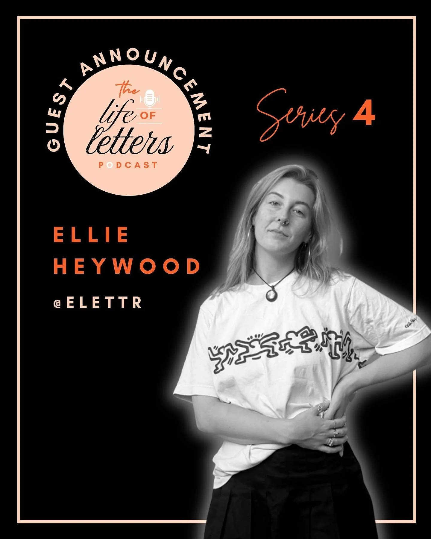 New guest announcement! 📣 In episode four (of series four!) I&rsquo;ll be talking to the wonderful @elettr 🎉🙏✨ I find out all about Ellie&rsquo;s calligraphy journey, connecting with the calligraphy community and her passion for black letter scrip