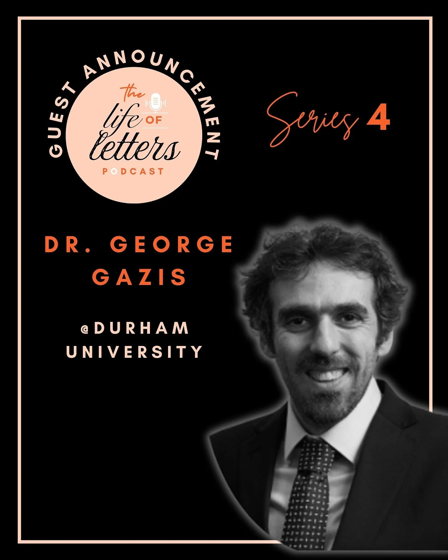 New Guest Announcement 🤩🎉 Our final episode of series 4 - and of the year!! - is with Dr. George Gazis, Associate Professor in Greek Literature and Philosophy @durhamuniversity and an expert in in ancient inscriptions. I get to explore with George 