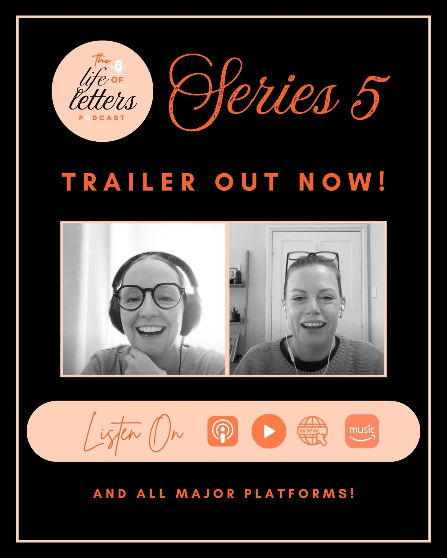 THE TRAILER IS HERE! 🎉✨ Our podcast is back with a brand new season 🥳 In series five we&rsquo;re exploring the evolution of letters and the talented artists and experts behind them. 

Heidi and I discuss the upcoming series, and each of the eight g