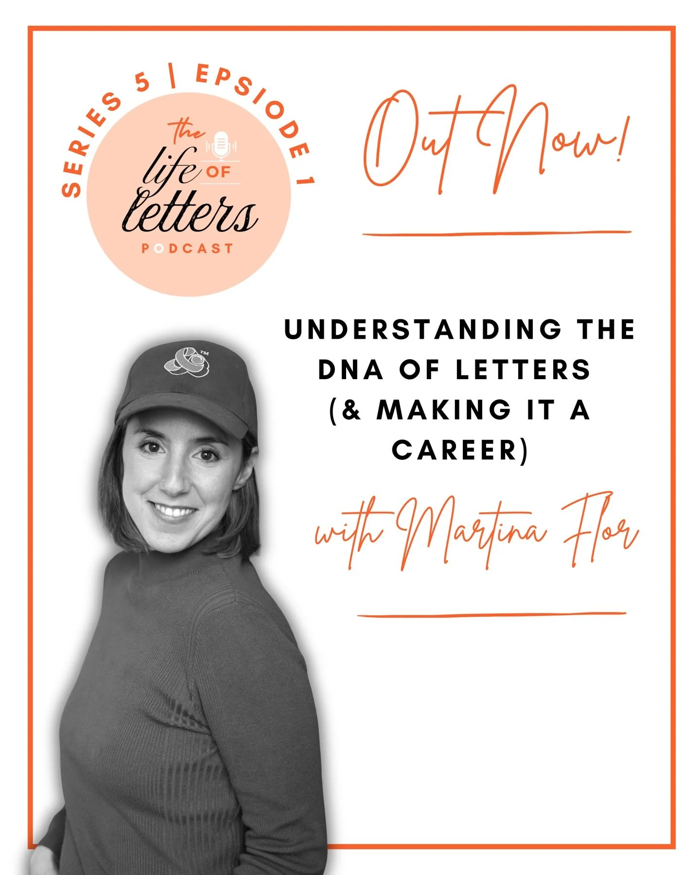 Here we goooo!!! EPISODE 1 IS HERE! 📣🎙️🤩 Kicking off the new series of @thelifeofletterspodcast, is @martinaflor! 

Our conversation takes us through turning your passion into a thriving career, how &ldquo;creativity thrives in constraints&rdquo;,
