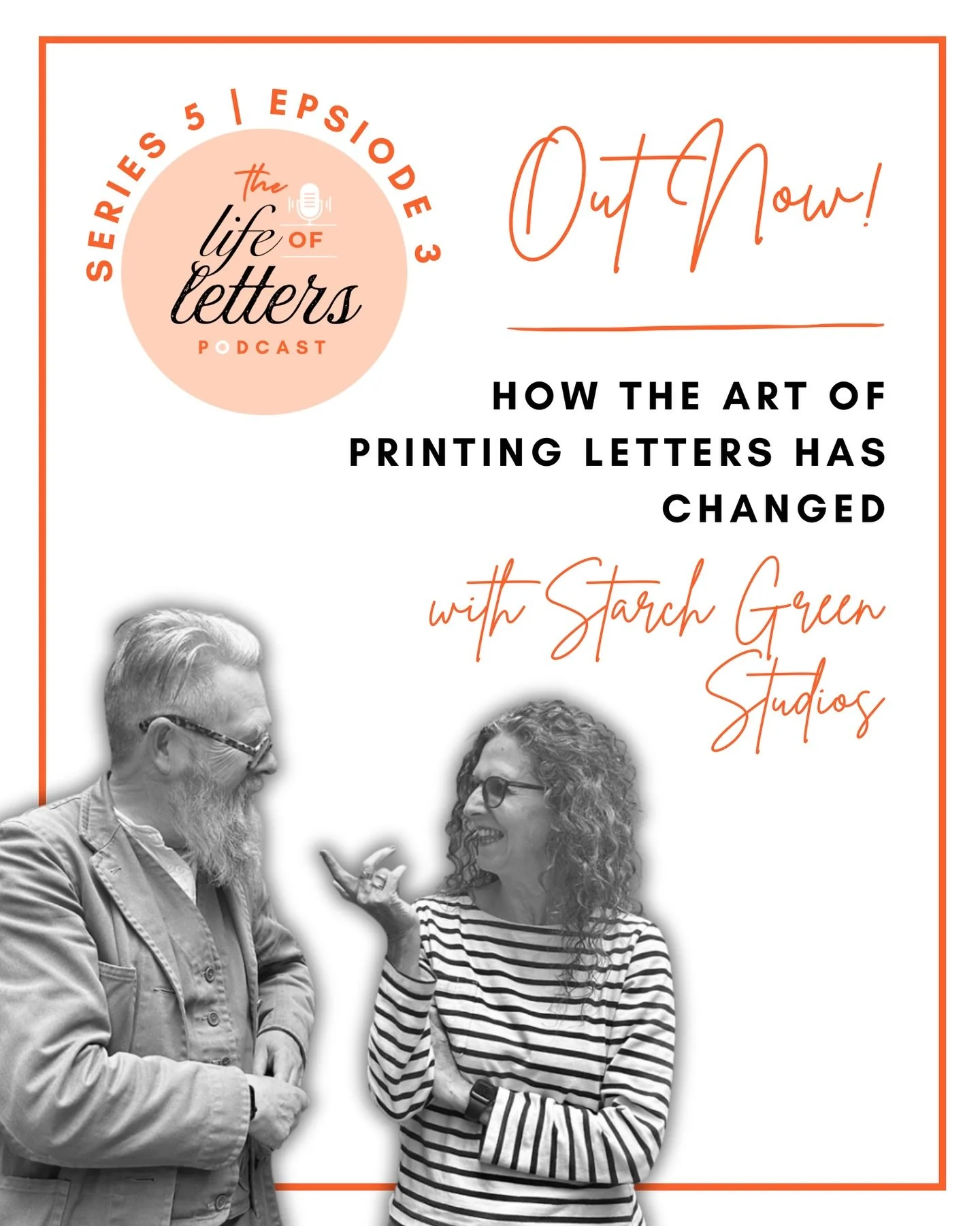 Meet the inspiring Kate and Jonathan! EPISODE 3 OUT NOW 🎙️🎉 I talk to the team behind @starch_green about their creative journeys, the tools they use (yep, letter press lovers, wood blocks and more!), and how technology has influenced their design 