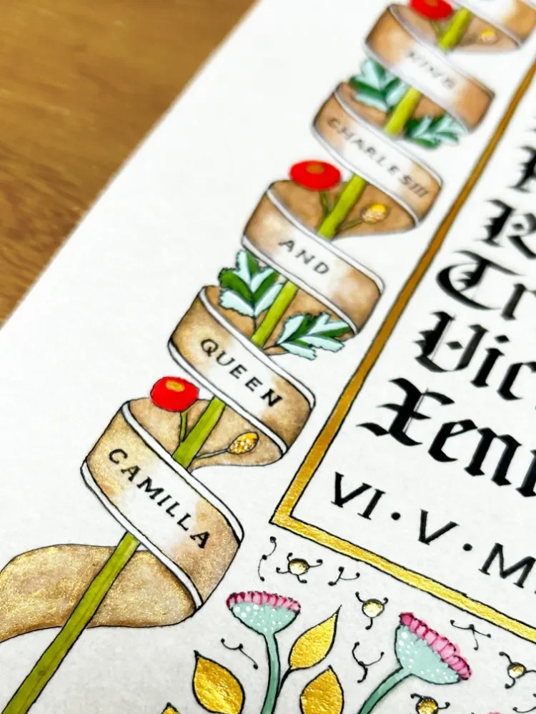 Kalo Makes Art - Royal Manuscript Piece