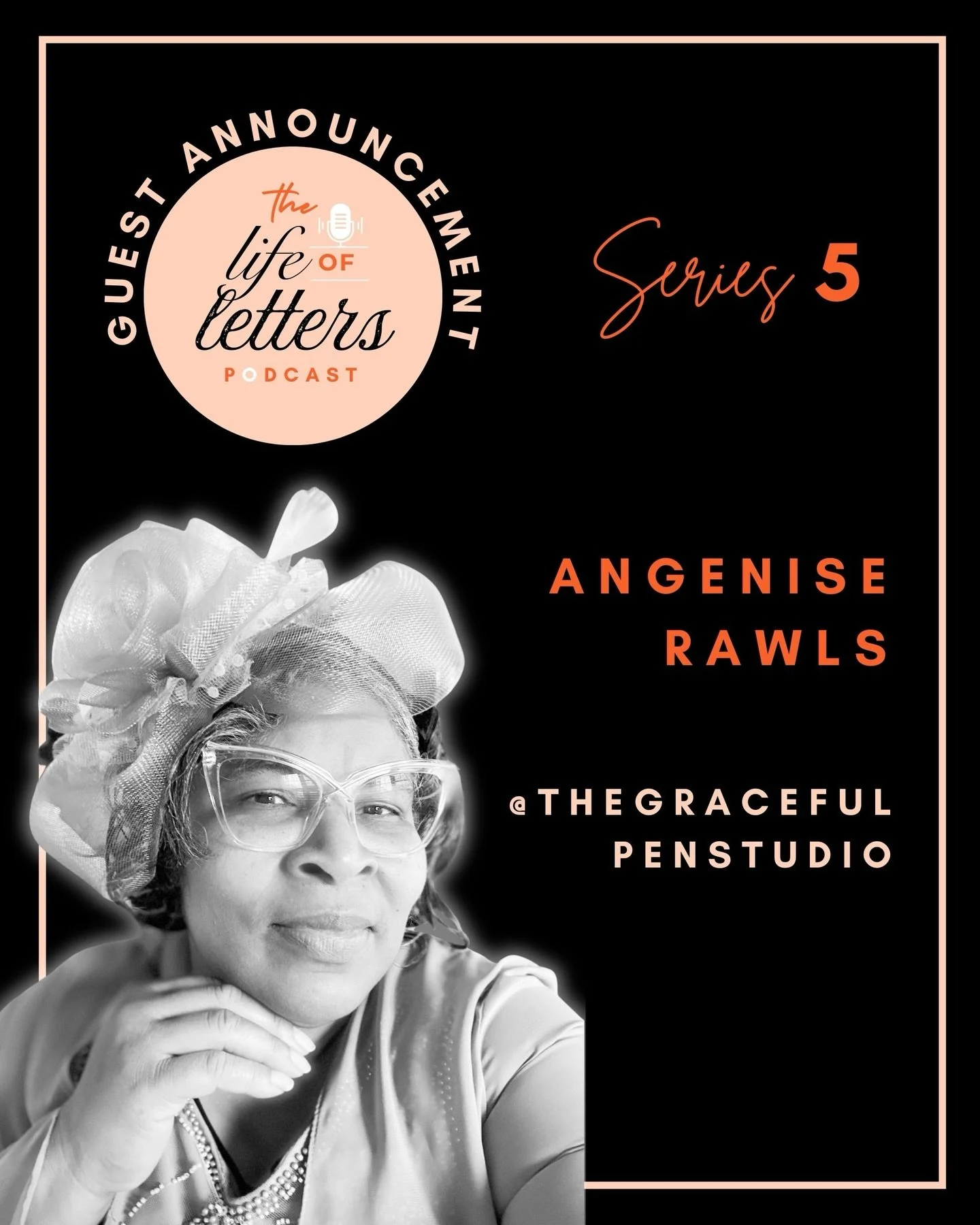 GUEST ANNOUNCEMENT 📣🎙️🤩 The inspiring Angenise from @thegracefulpenstudio is next up to join me on the podcast - episode releases next Tuesday! 

Angenise chats to me about her journey into the world of calligraphy, the impact of creating meaningf