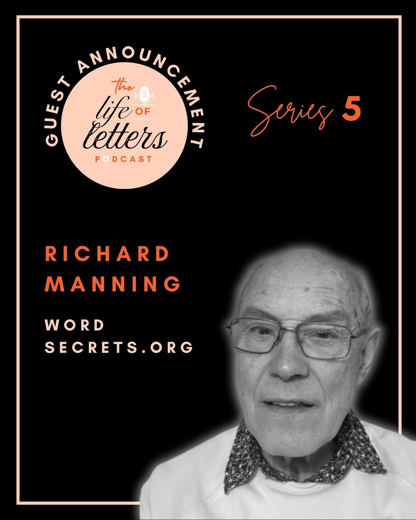 New guest announcement 📣 ✨🎉 Next Tuesday&rsquo;s episode features Richard Manning - the mind behind wordsecrets.org. 

After studying Classics at Cambridge, Richard&rsquo;s life took him on adventures all over the world, serving as a civil servant 