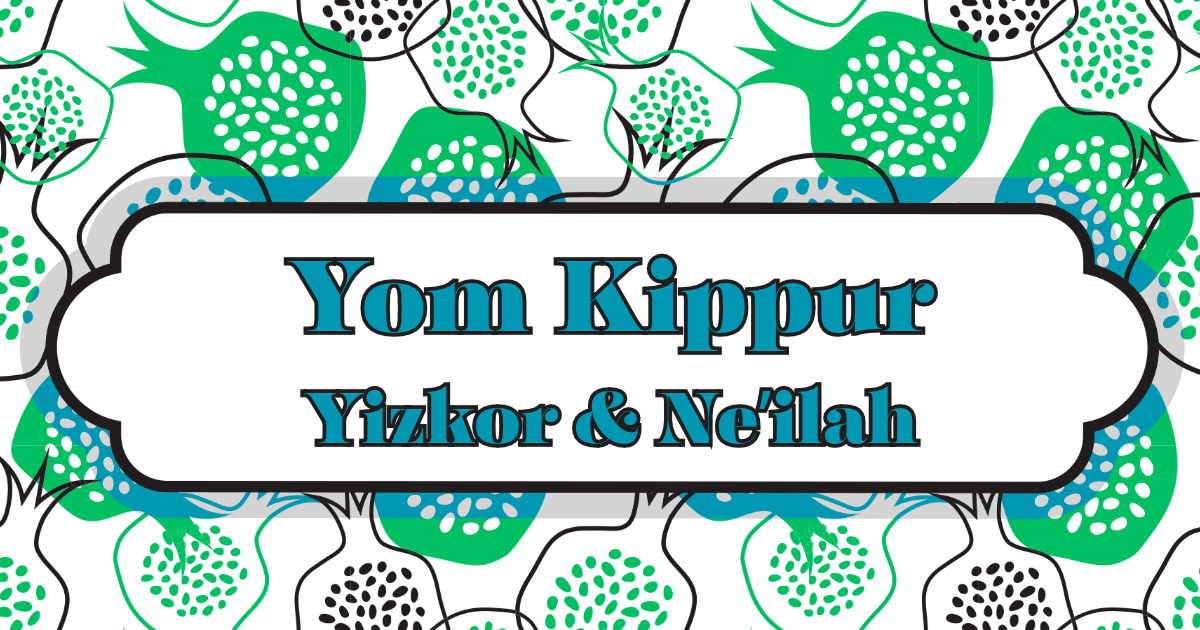 Yizkor &amp; Ne’ilah @ 4:30pm