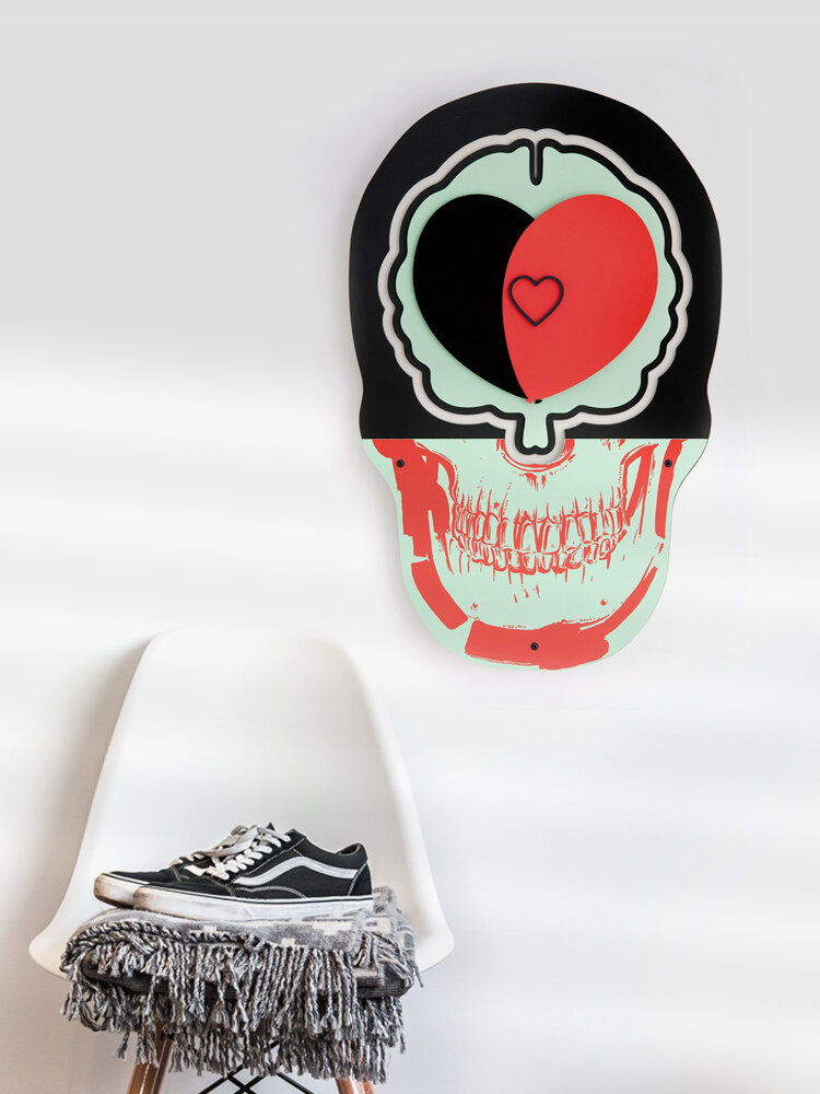 Like Addiction mixed media wall sculpture by Adam Pointer