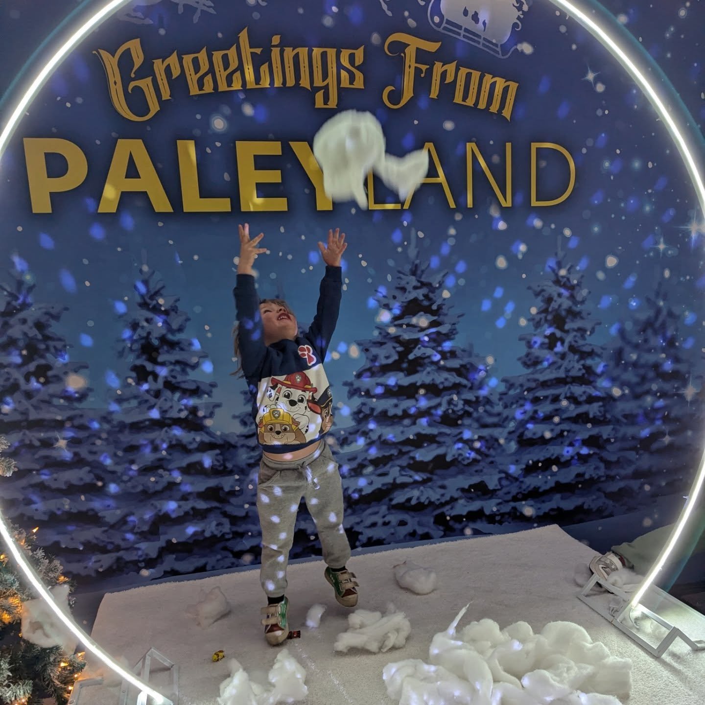 Holiday cheer in Manhattan!☃️🎅 Thank you @paleycenter for the Paw Patrol themed activities and Santa visit. (Owen's first time sitting with the big man by himself!) 

All free thanks to our @coolculture pass. Very grateful for the amazing NYC nonpro