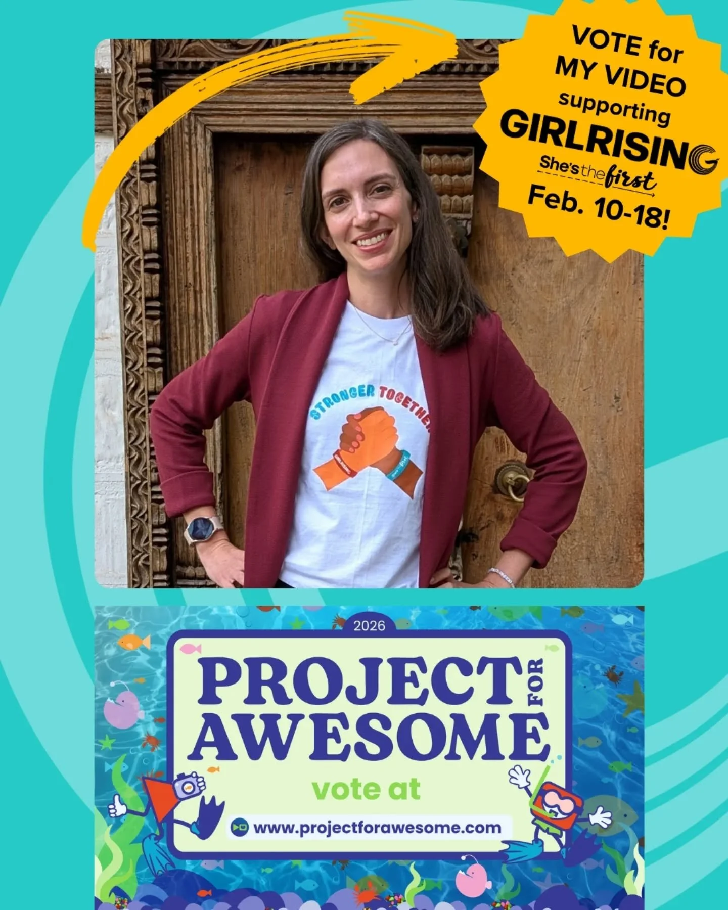 It's that time of year! Please take 1 minute to cast a vote for GIRL RISING and help us win a big grant from the @projectforawesome community!

A vote for @girlrising is a vote for a world where girls are educated, respected, and heard. Due to the me