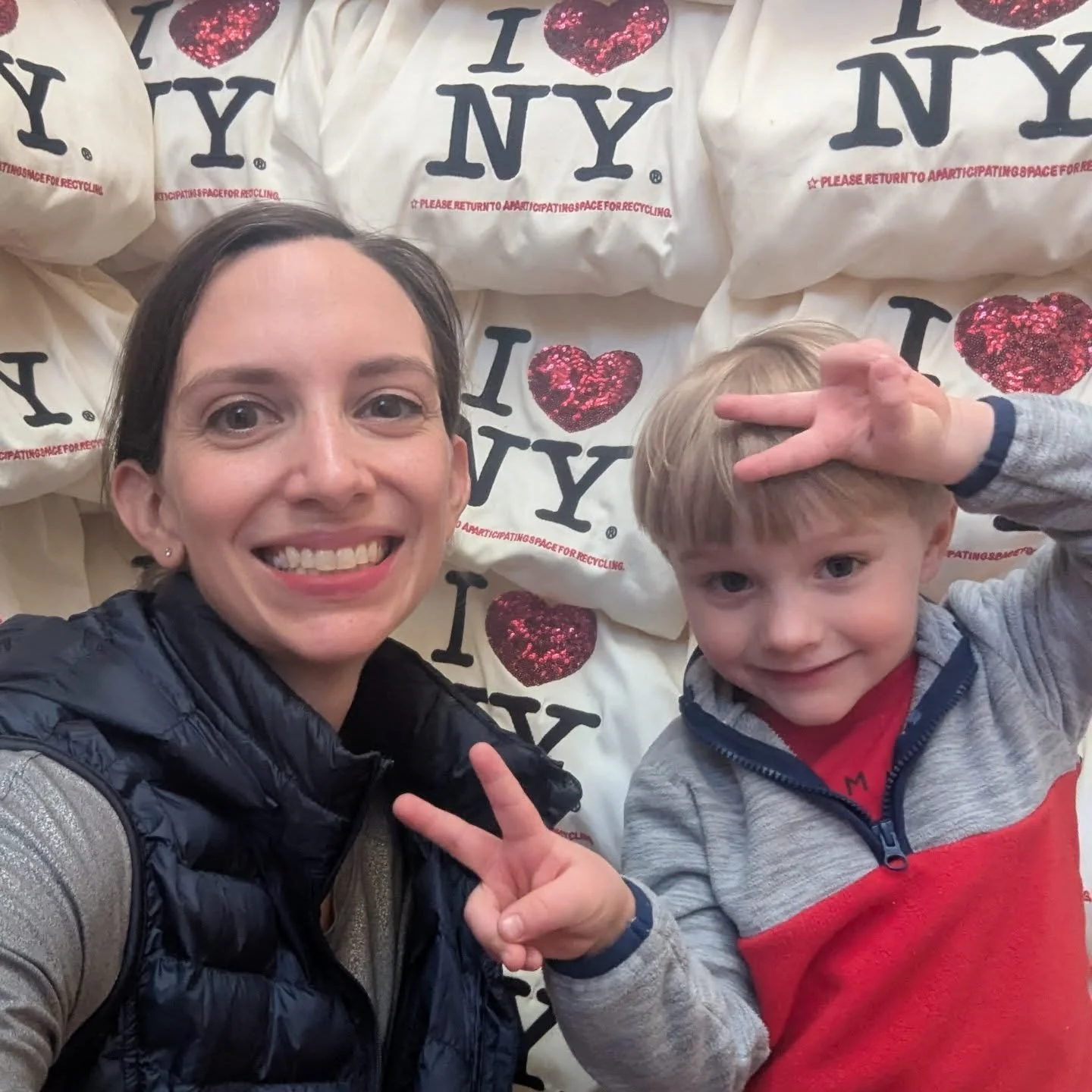 Spring Break Staycation...when you live in one of the best cities in the world. 🤩🌉☀️ Owen &amp; Mama &hearts;️ Brooklyn.