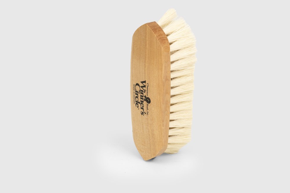 Accessory: One Medium ROUND - approximately 2.75 Wide HORSE HAIR Brushes