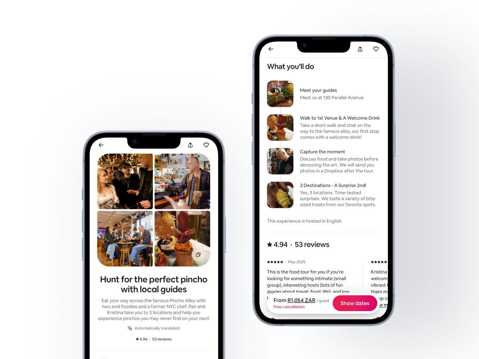 Airbnb Experiences sample listing