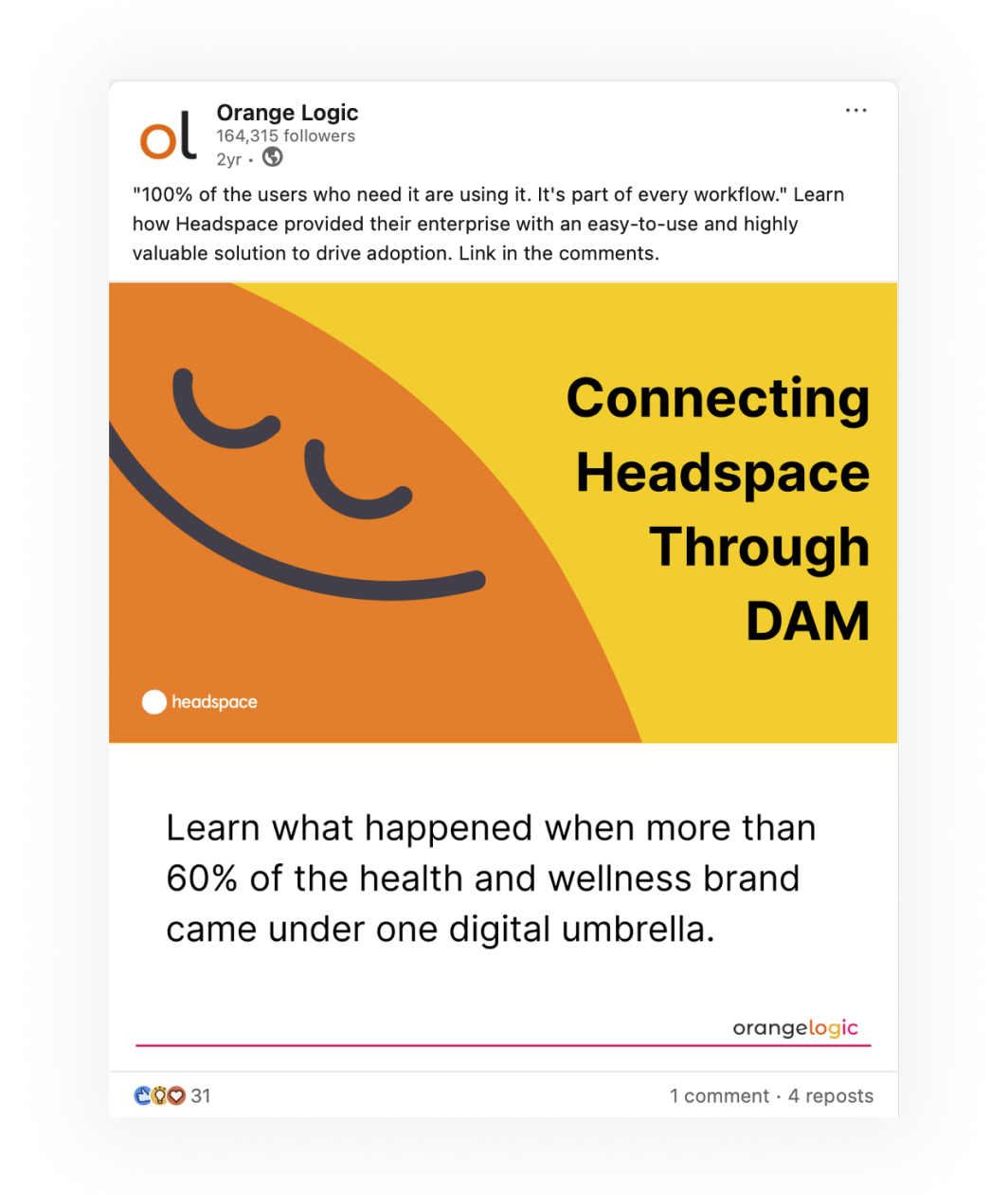 Orange Logic LinkedIn sample 9