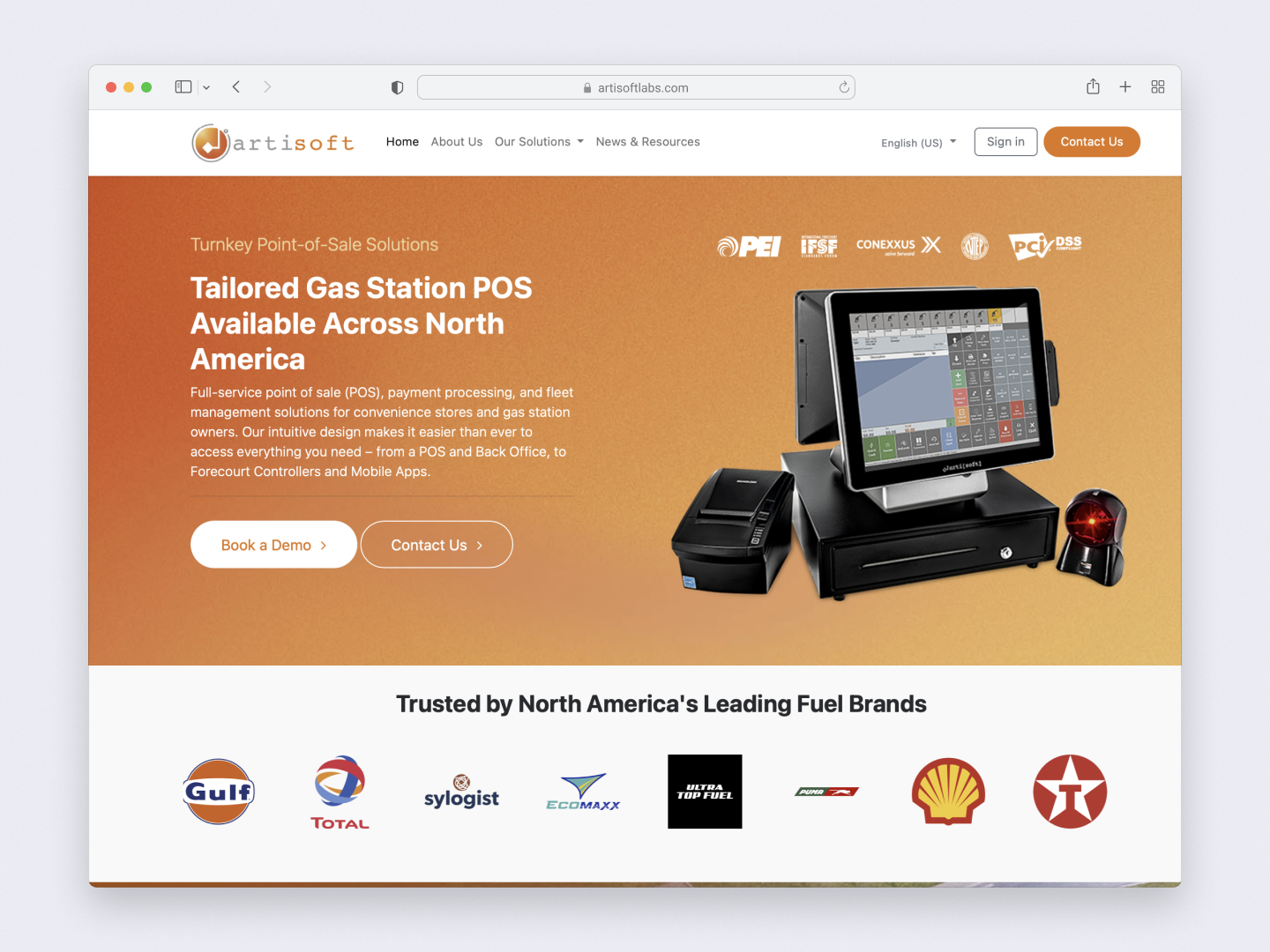 Artisoft Labs new website, desktop