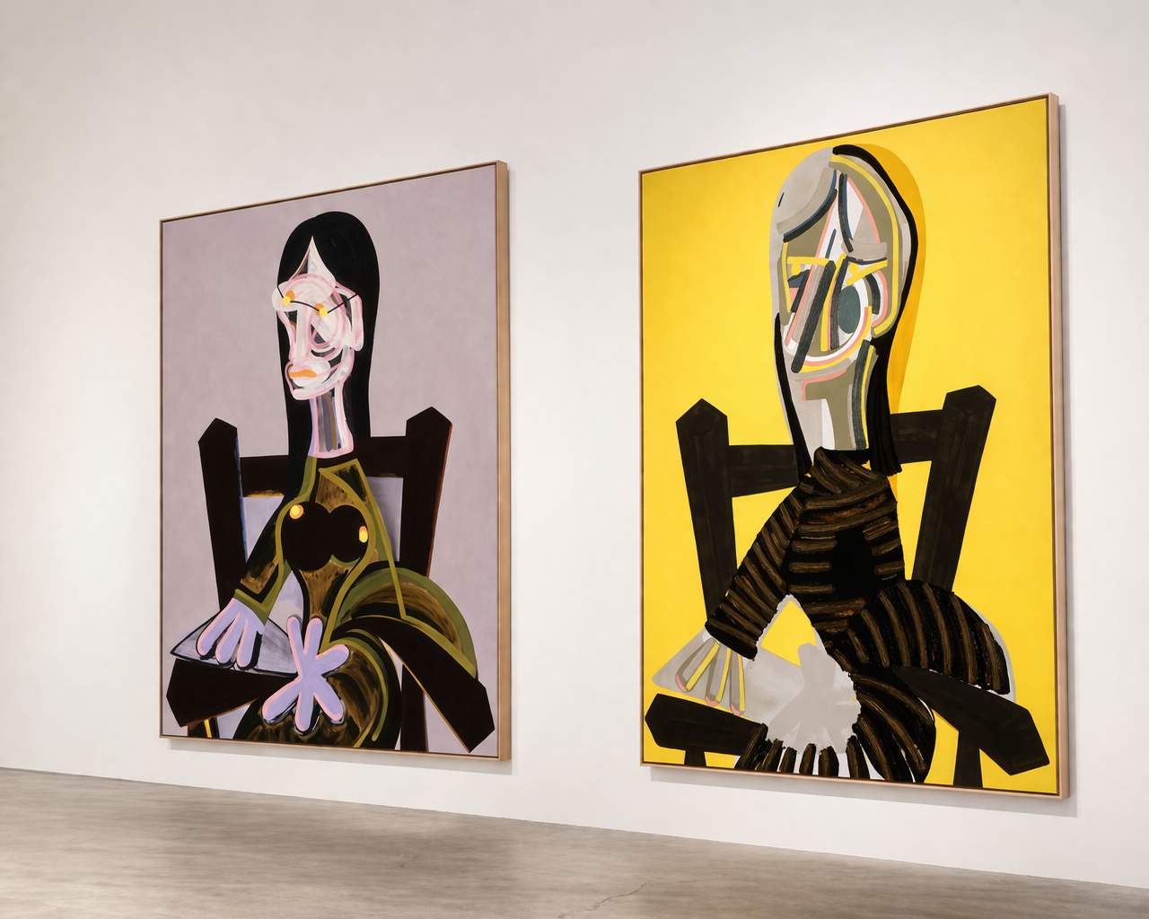 John Millei "Woman in a Chair" Exhibition View