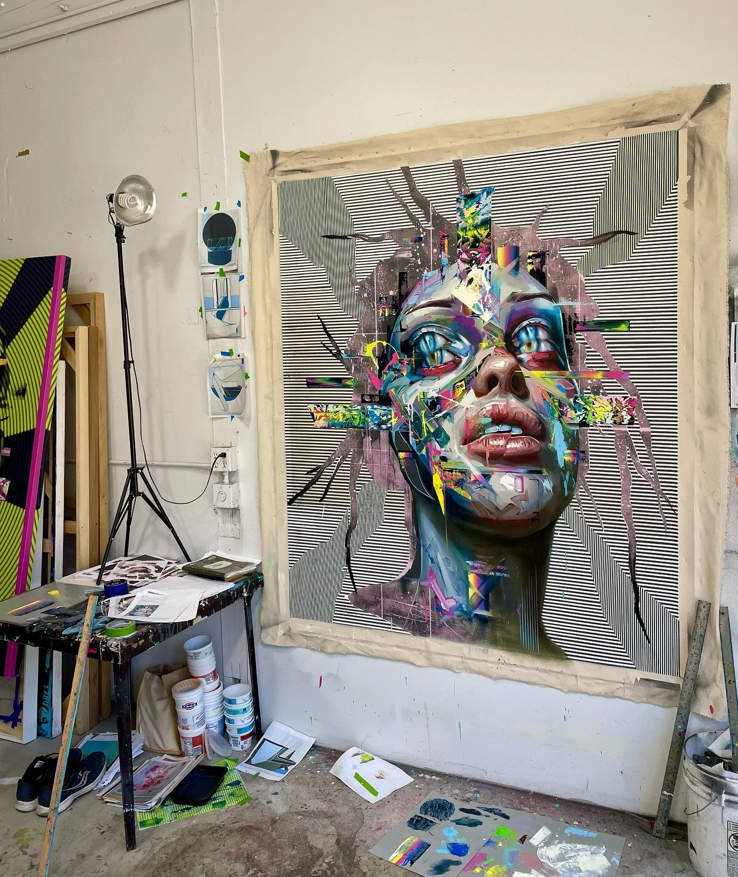 An Extraordinary New Masterpiece by Justin Bower.

Discovered in the artist&rsquo;s studio only days ago, this is among the most impressive works from his recent body of work &ndash; a painting of such breathtaking detail, technical precision, and ex
