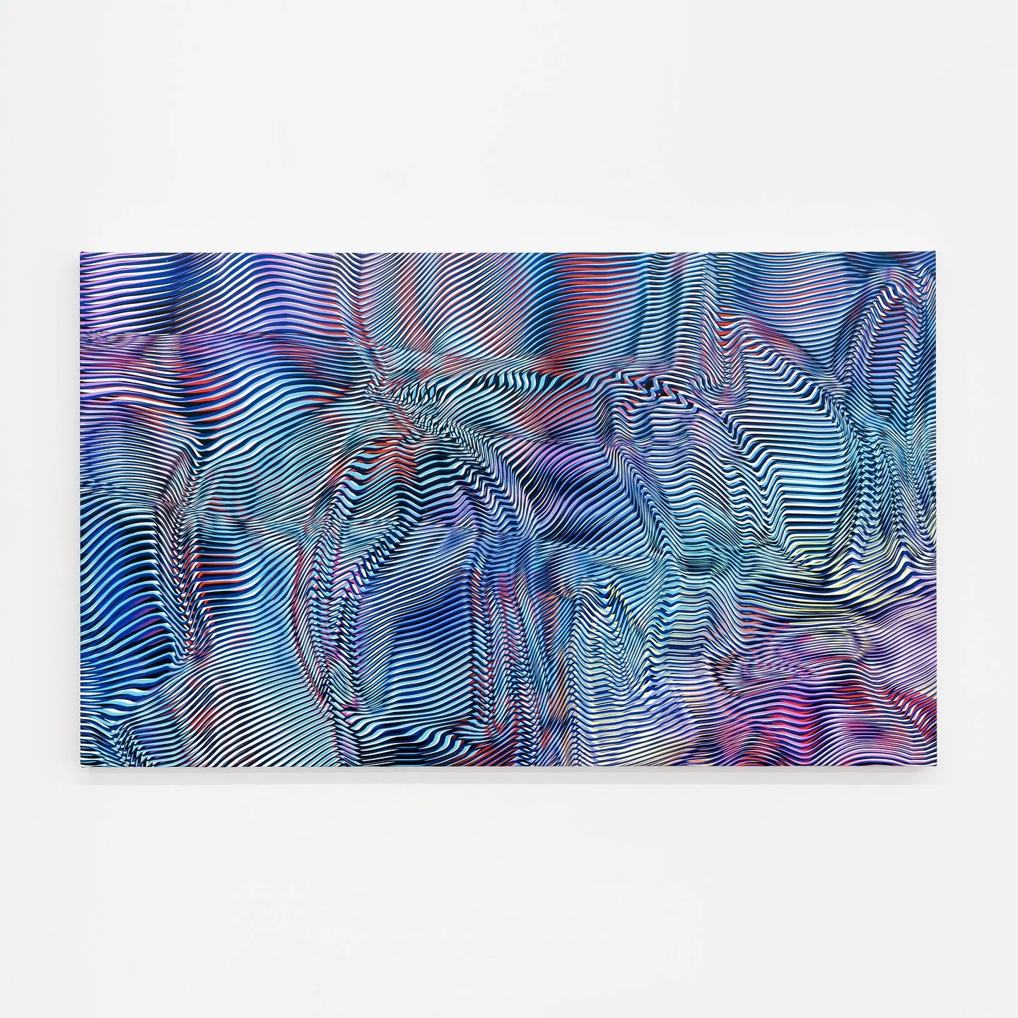✨ Optical Vibrations ✨
Discover the mesmerizing work of Kyle A. Dunn, where systematic arrangements of lines, colors, and shapes transform into visual rhythms. His use of complementary tones and the contrast between light and dark creates a dynamic d