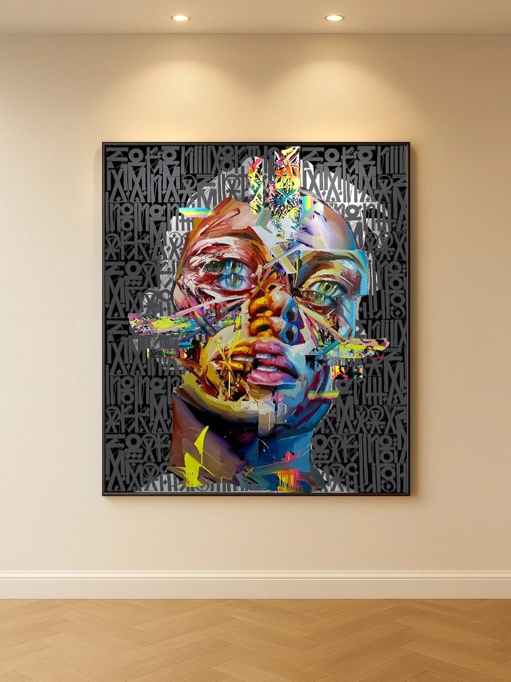 Justin Bower x RETNA &ndash; &ldquo;Collaborative Portrait&rdquo;
Oil on canvas | Contemporary Painting

Electric. Immersive. Visionary.
In this new body of collaborative contemporary art, Justin Bower and RETNA show how a single large-scale portrait