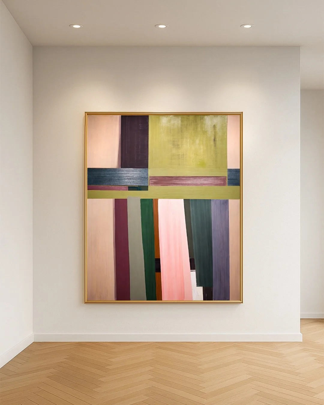 John Millei &mdash; With Hat
Oil on Canvas

Bold. Quietly commanding. With Hat doesn&rsquo;t just hang on a wall&mdash;it calibrates an interior. In a refined room setting, the painting becomes the focal point that makes everything around it feel mor